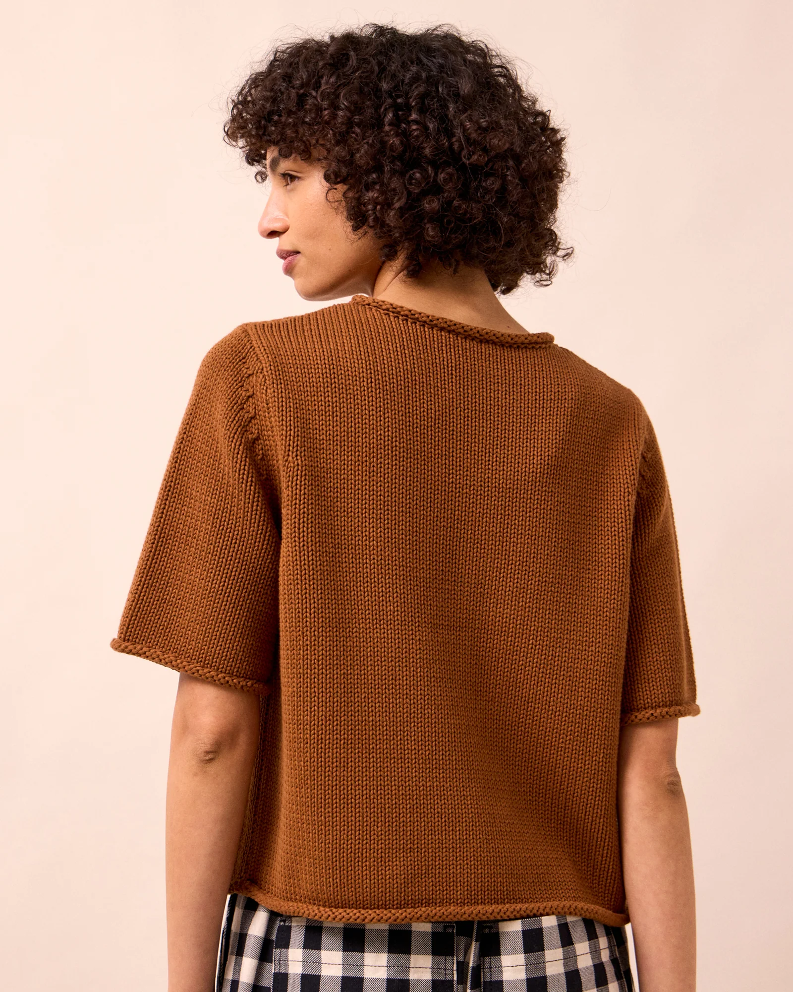 Bailey Tobacco Cotton T-Shirt - Image 3