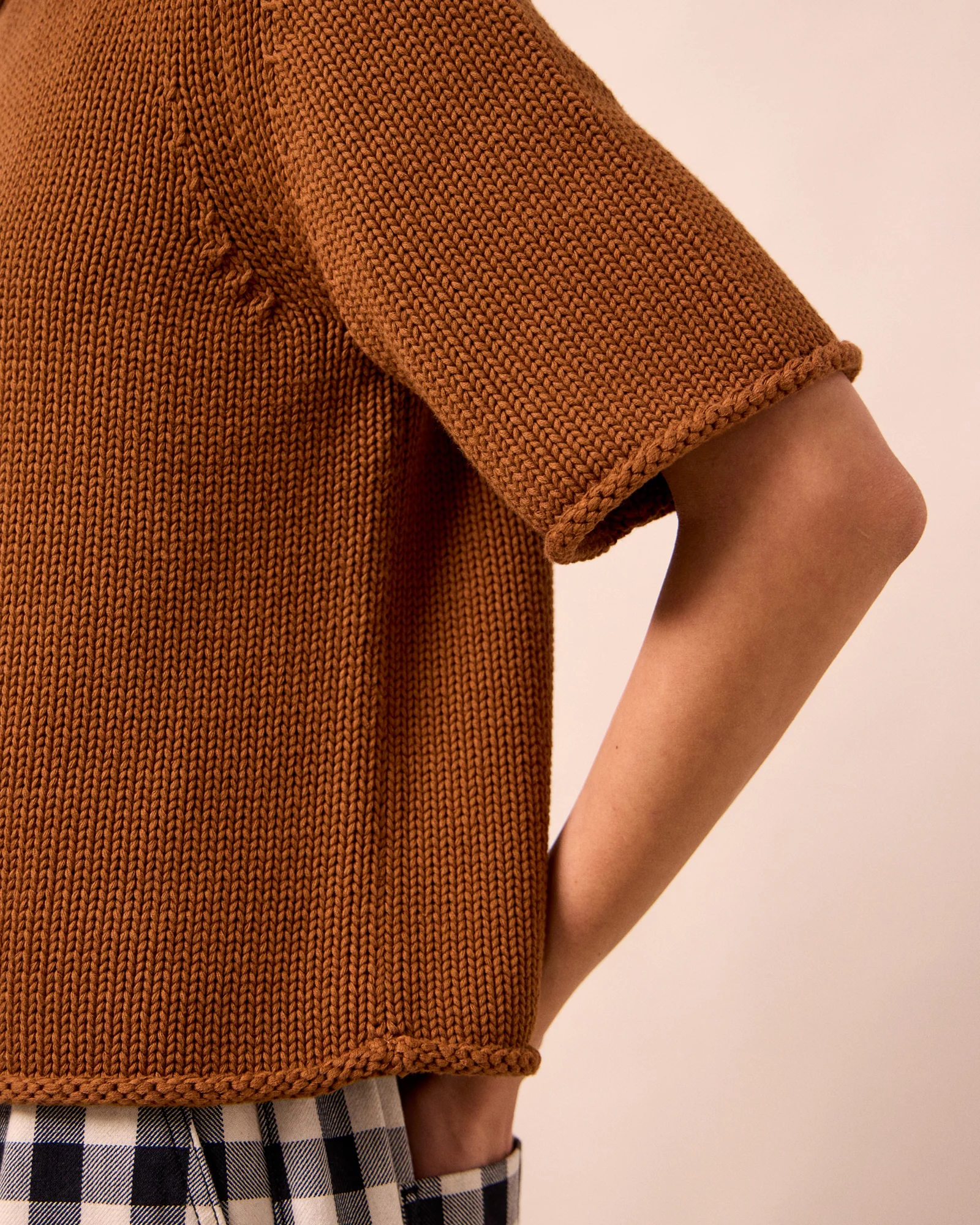 Bailey Tobacco Cotton T-Shirt - Image 5