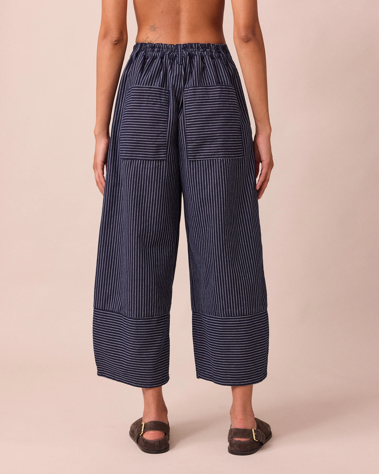 Blair Navy Pinstripe Denim Jeans - Image 5