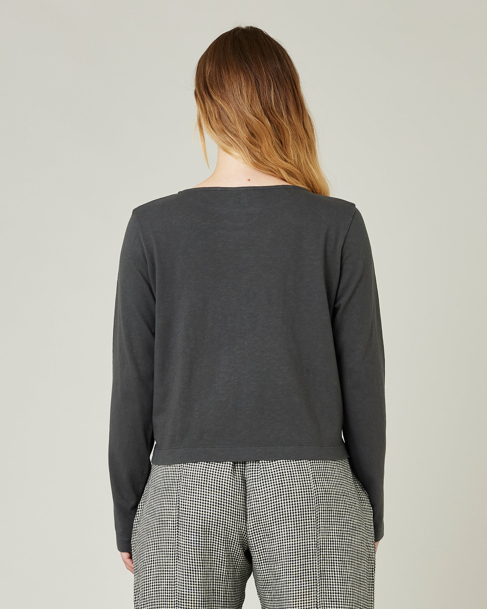 Boat Neck Top Slate - Image 3