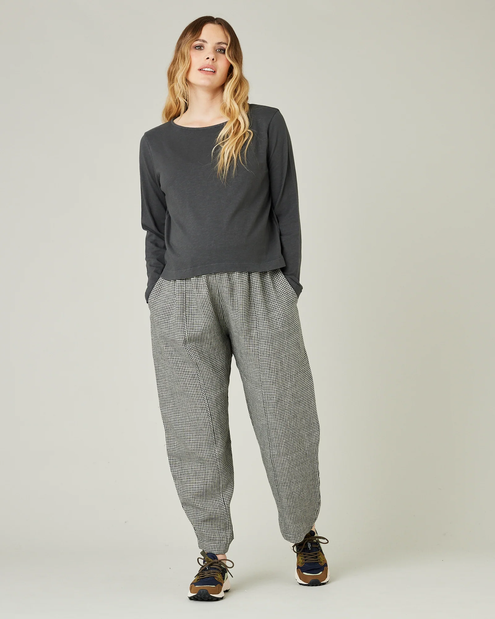 Boat Neck Top Slate - Image 6