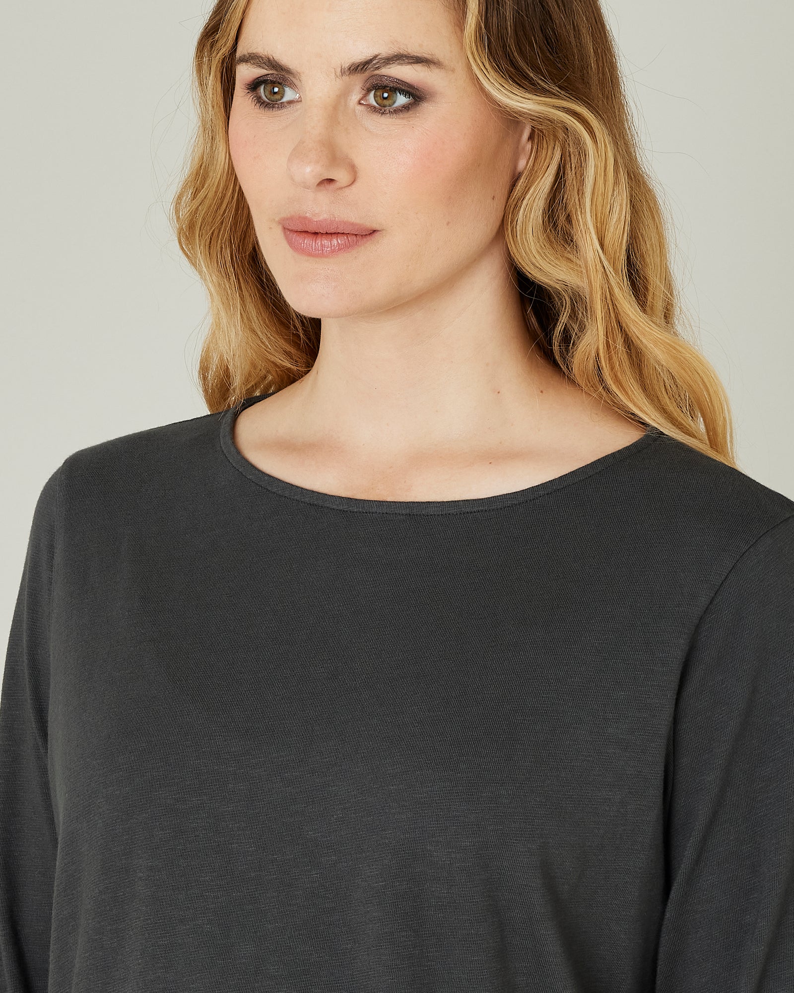 Boat Neck Top Slate - Image 7