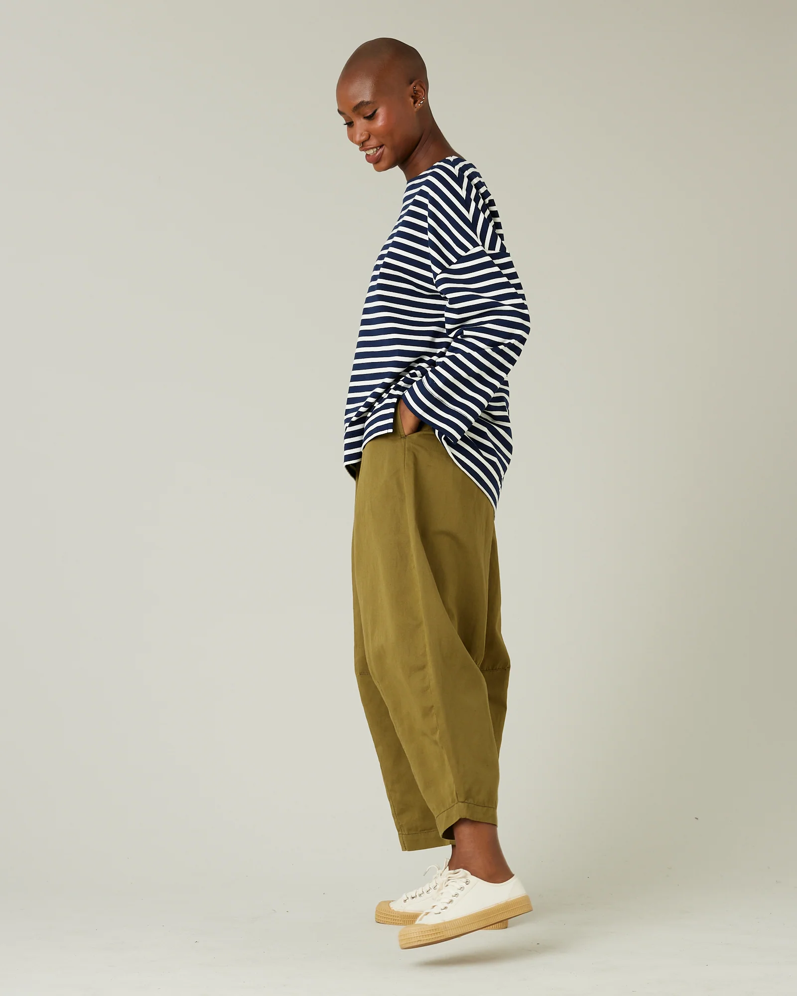 Breton Top Navy & Ecru Stripe - Image 8