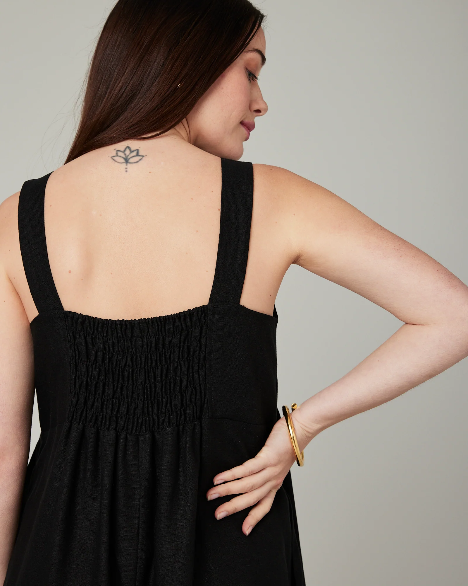 Cari Black Linen Jumpsuit - Image 10