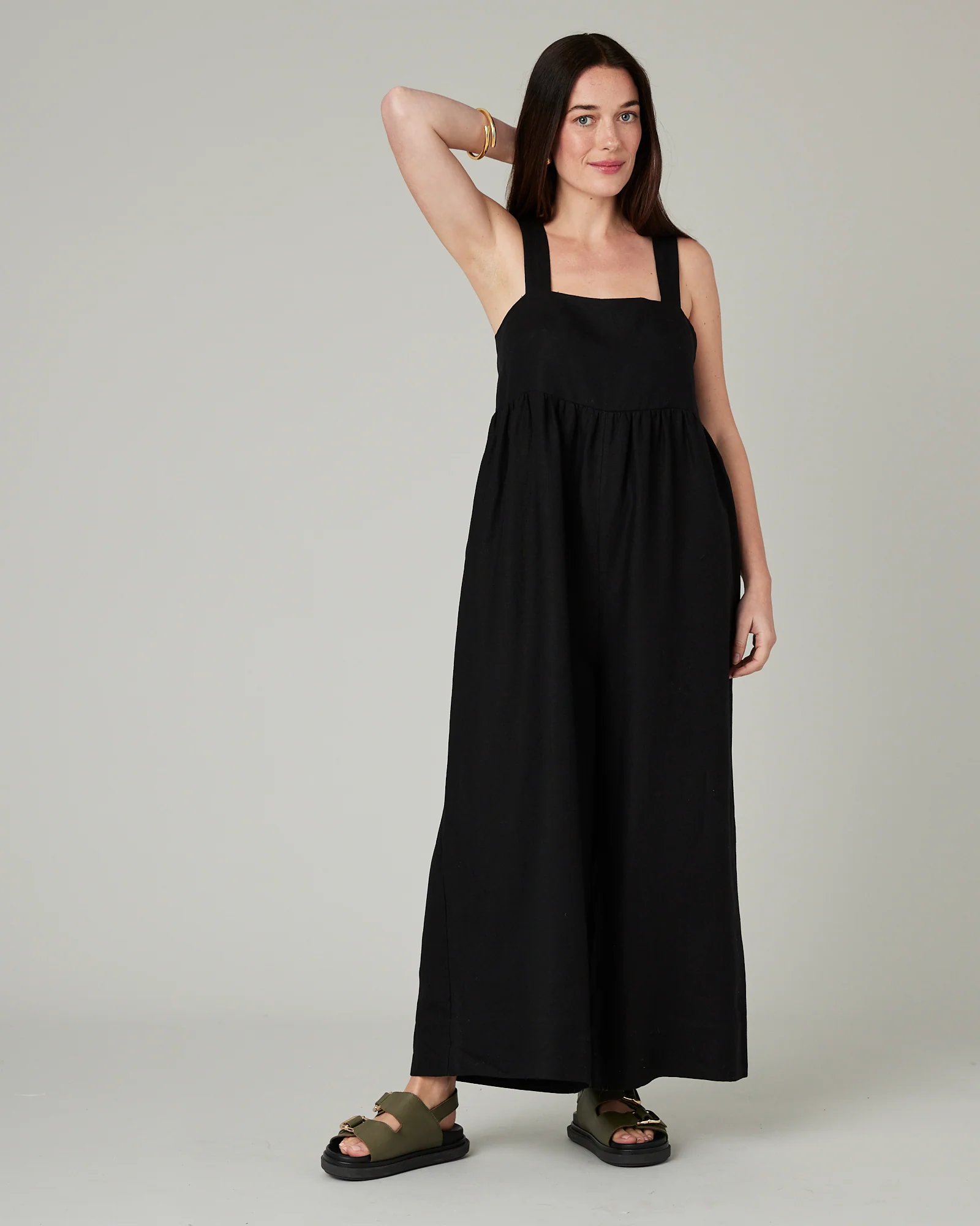 Cari Black Linen Jumpsuit - Image 8