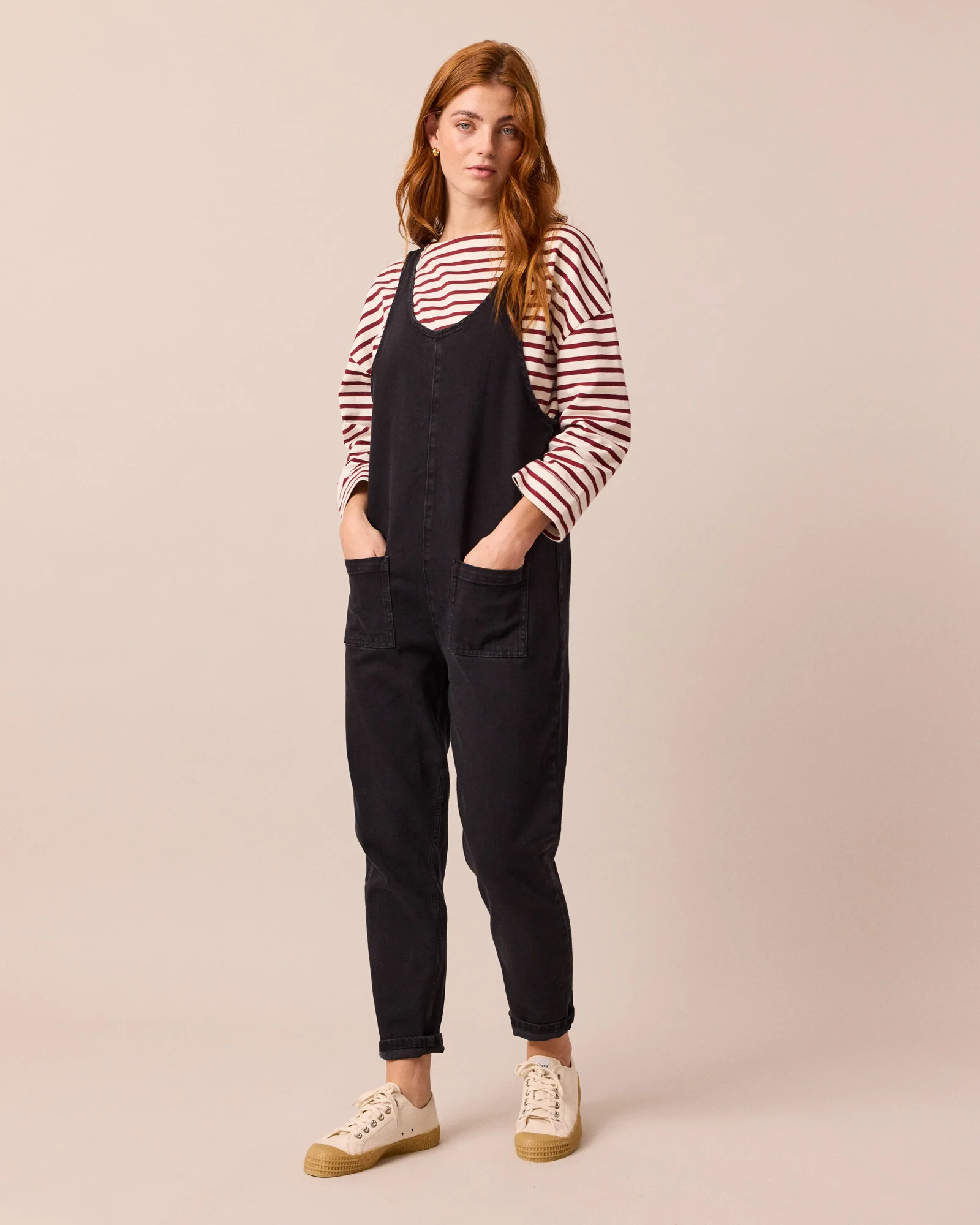 Lola Black Denim Jumpsuit - Image 3
