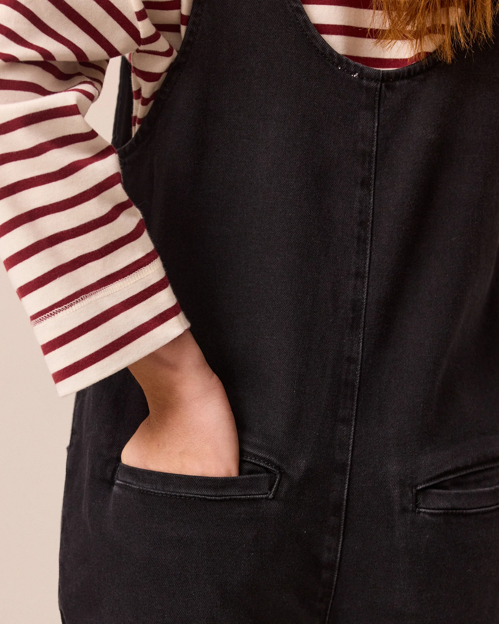 Lola Black Denim Jumpsuit - Image 4