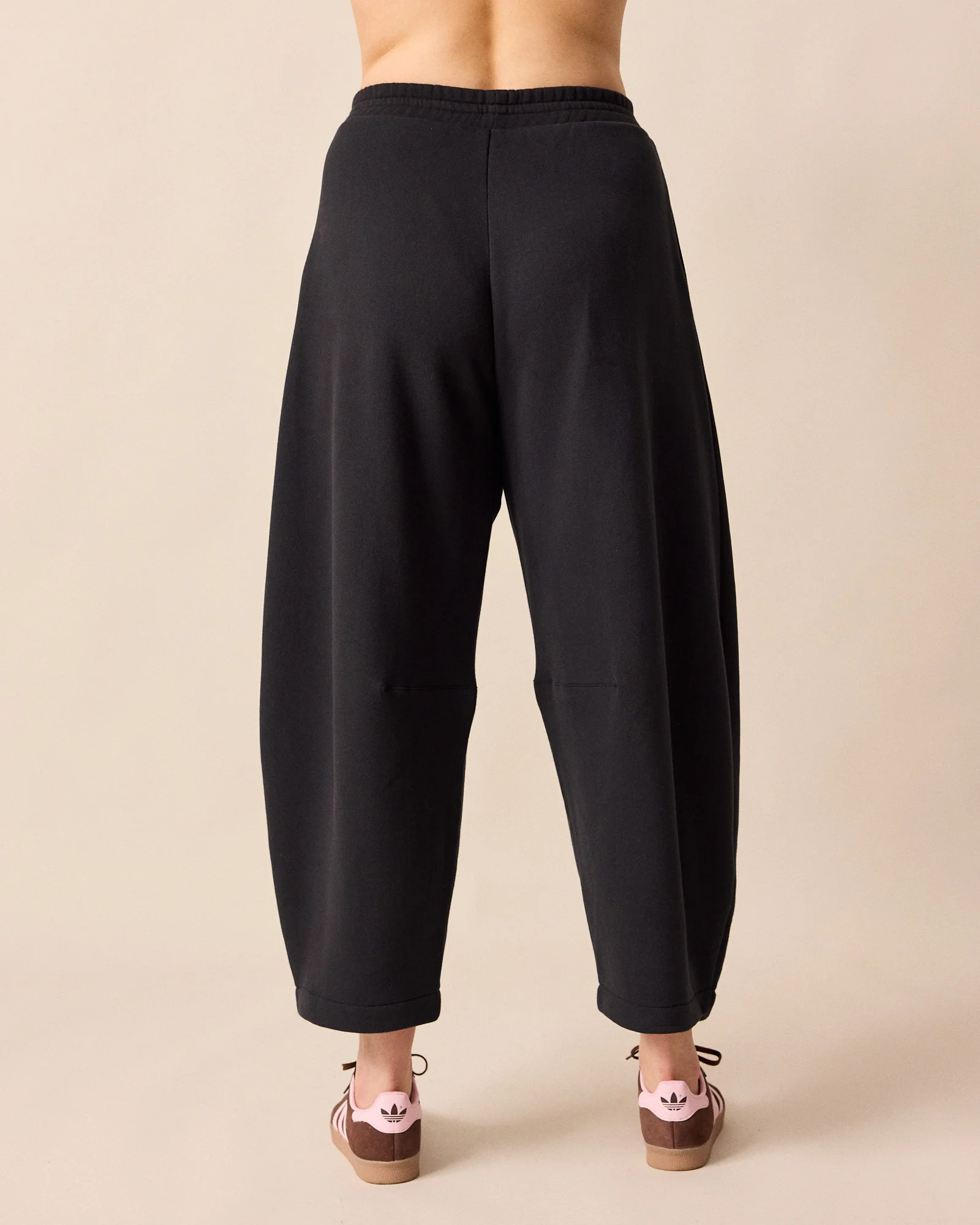 Daisy Black Fleeceback Jersey Trousers - Image 4