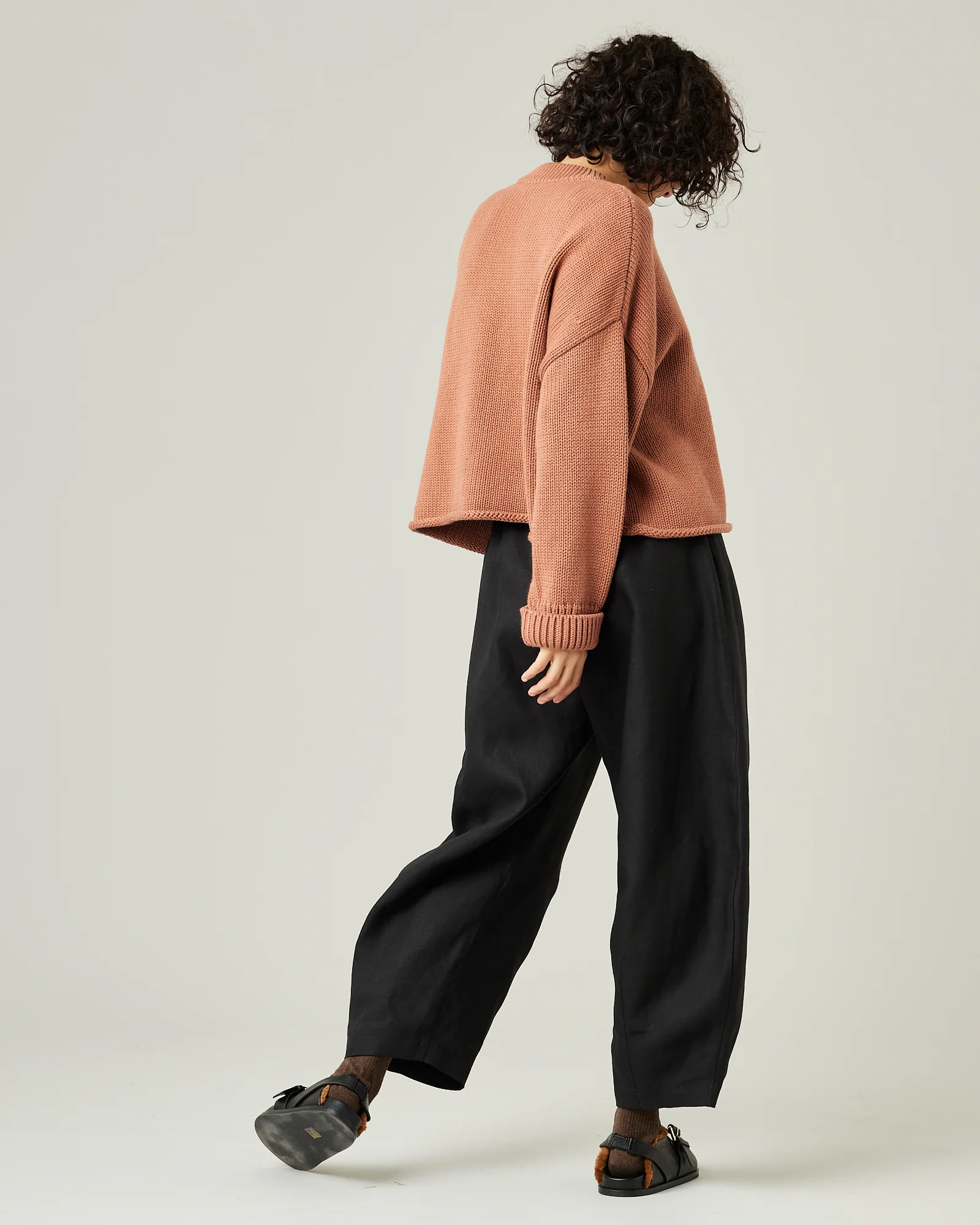 Daisy Black Linen Trousers - Image 12