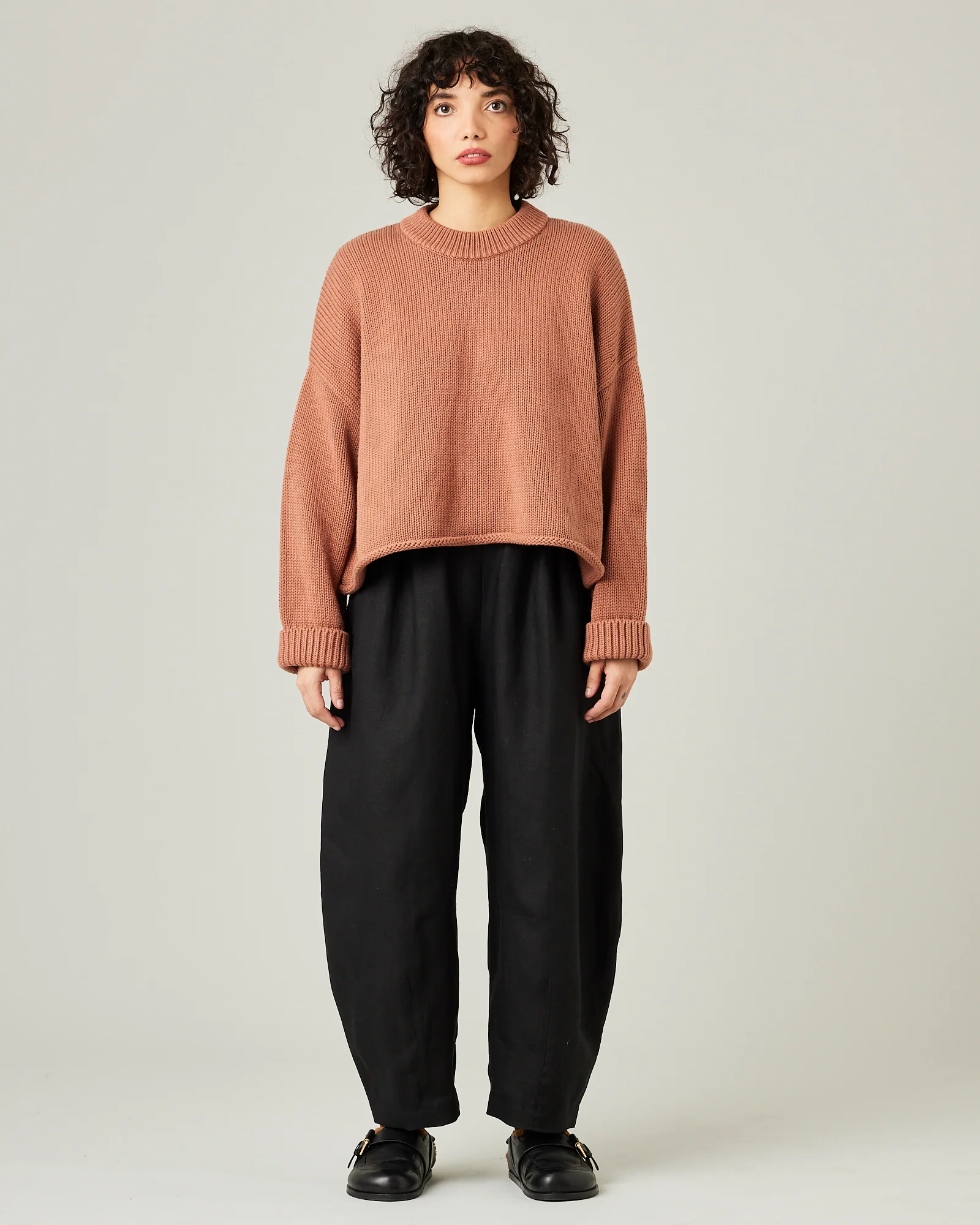 Daisy Black Linen Trousers - Image 5