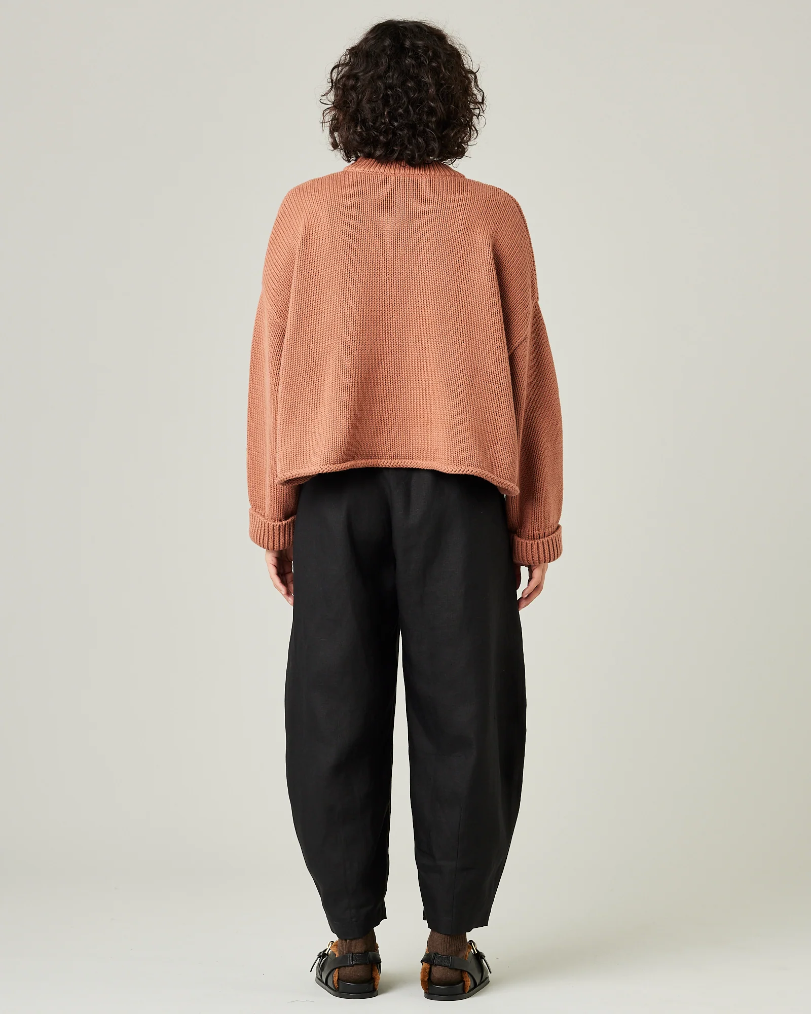 Daisy Black Linen Trousers - Image 7