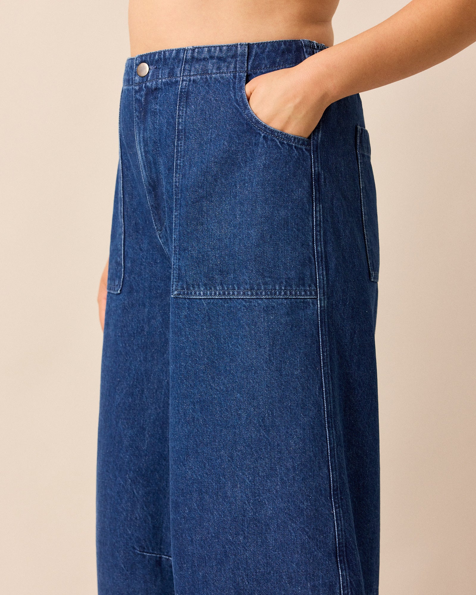 Dani Mid Blue Denim Jeans - Image 3