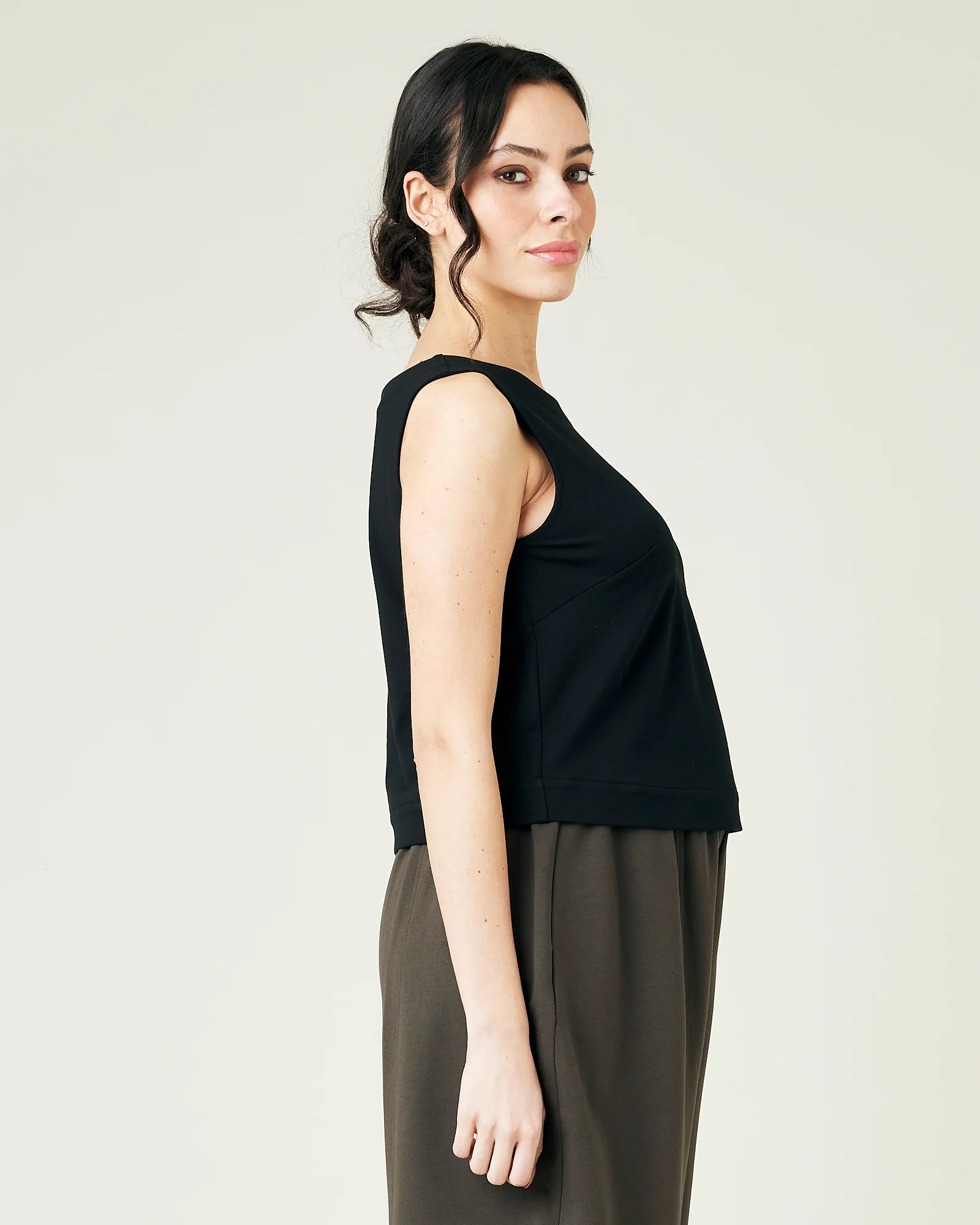 Esme Black Jersey Top - Image 4