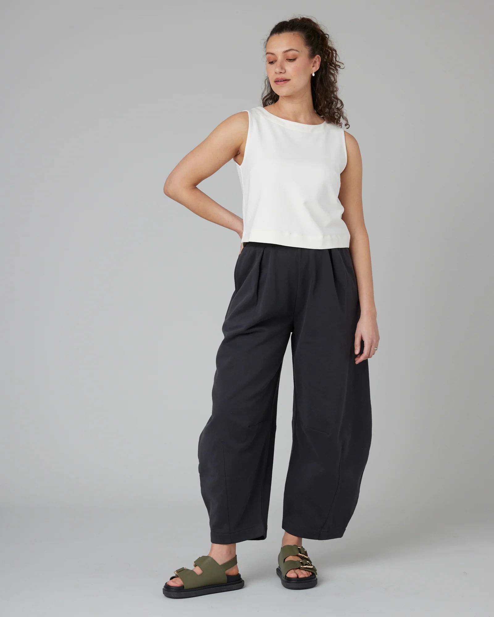 Esme Ecru Jersey Top - Image 19