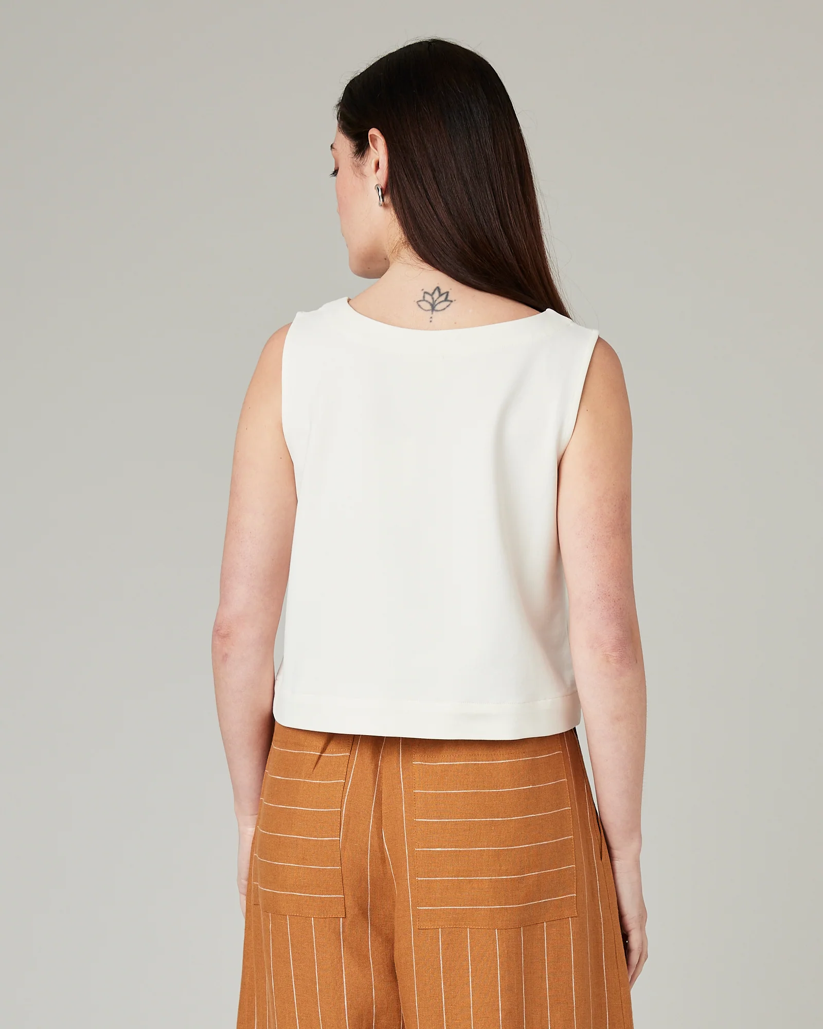 Esme Ecru Jersey Top - Image 3