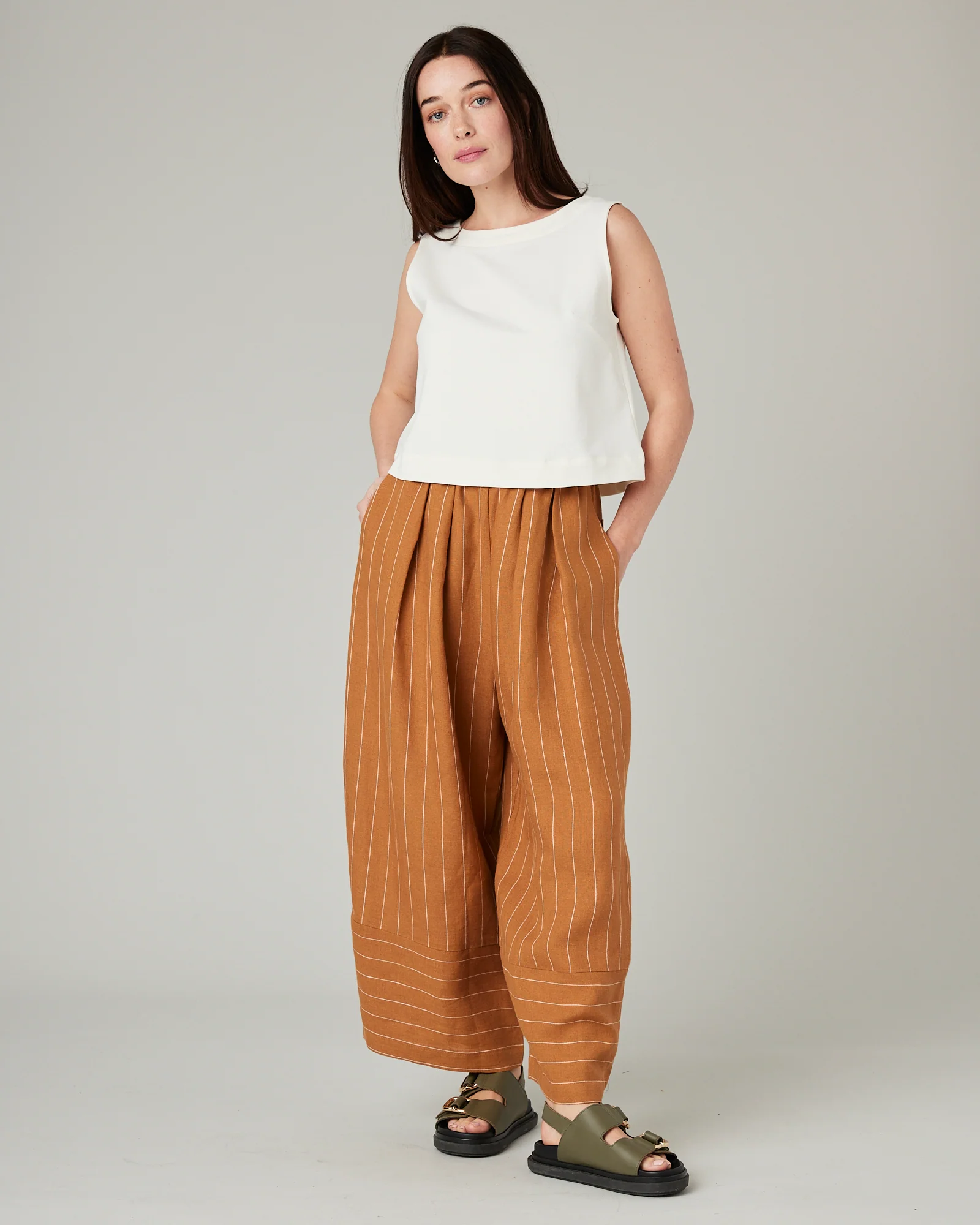 Esme Ecru Jersey Top - Image 7