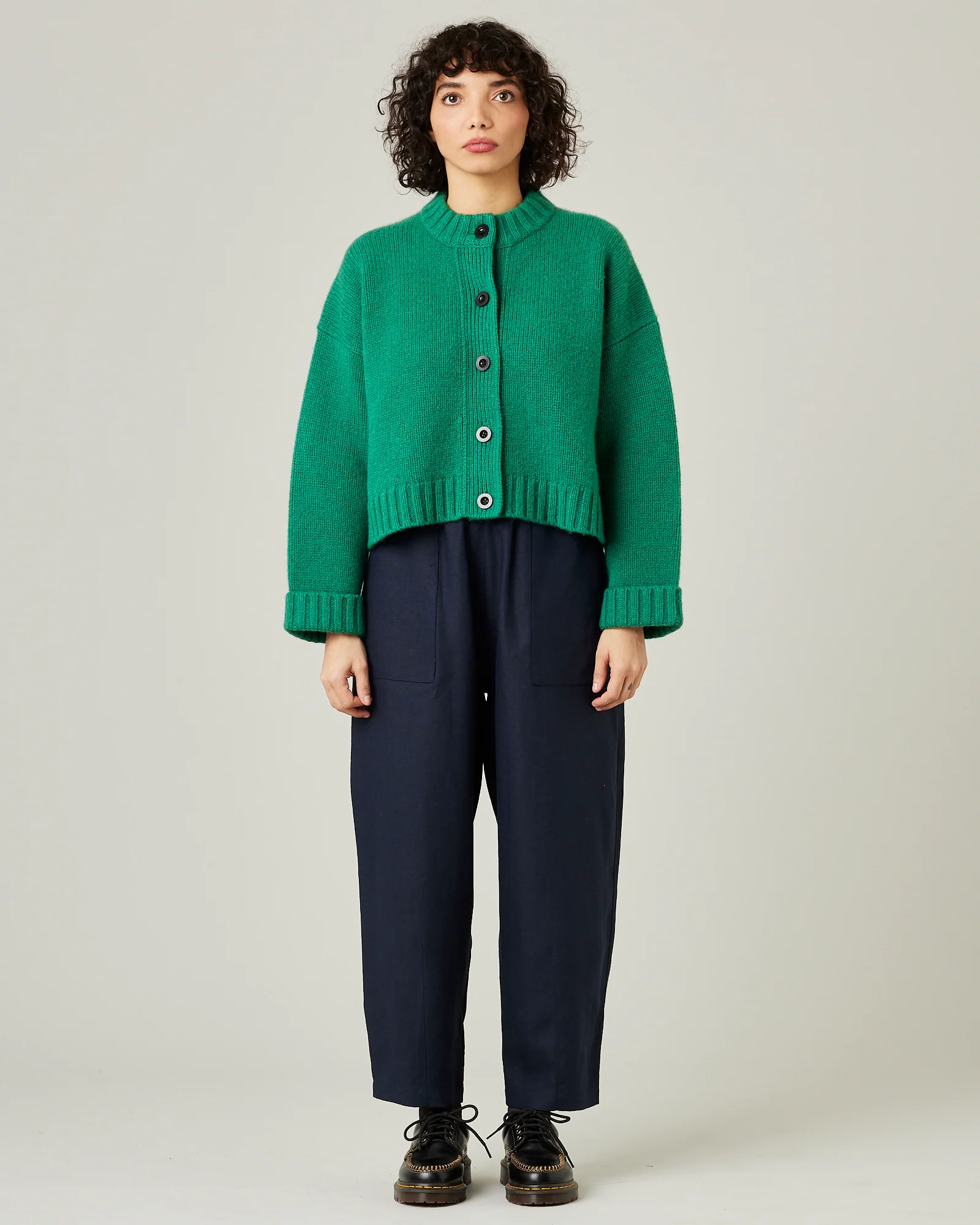 Huxley Navy Linen Trousers - Image 5