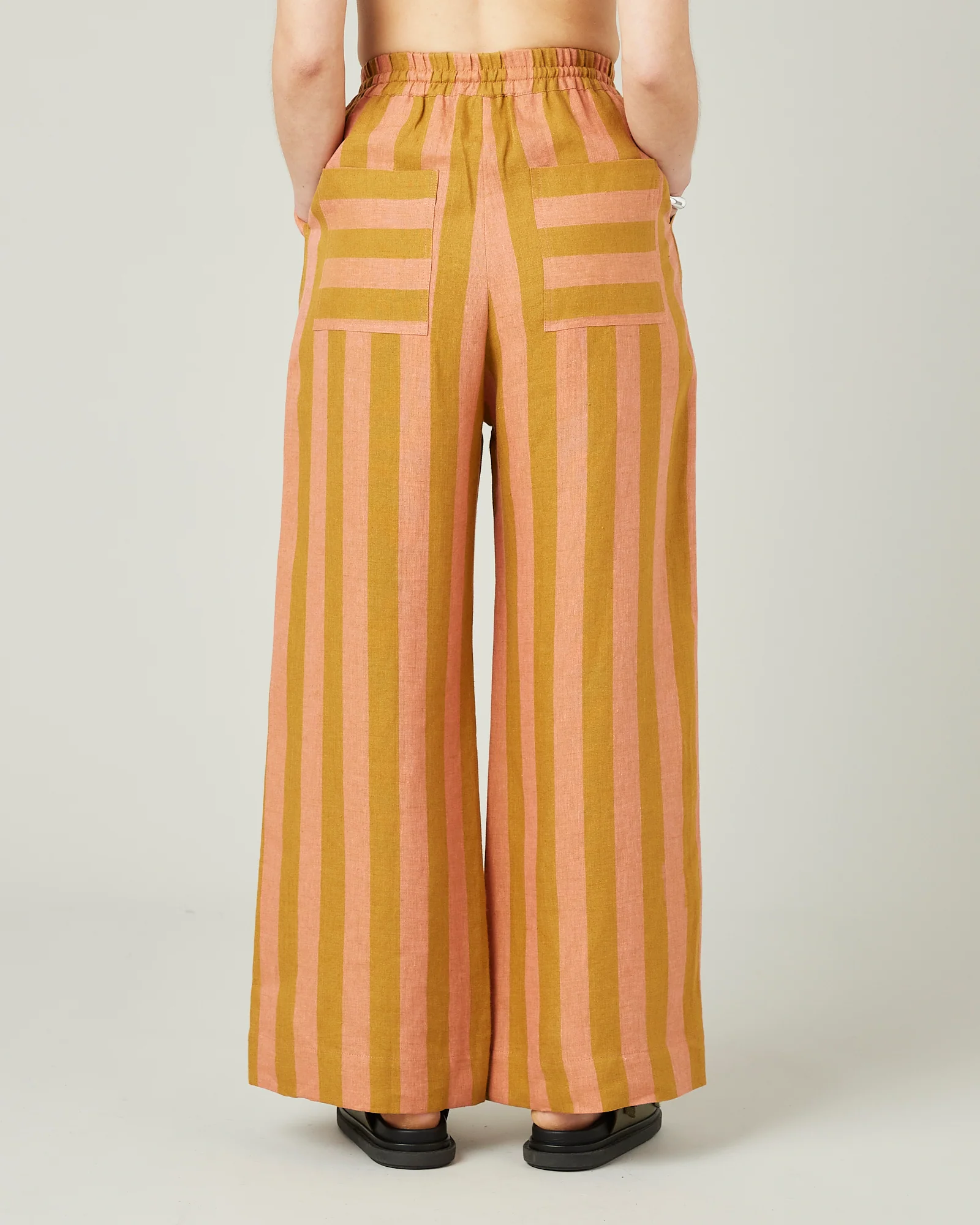 Lexi Pollen Stripe Linen Trousers - Image 5