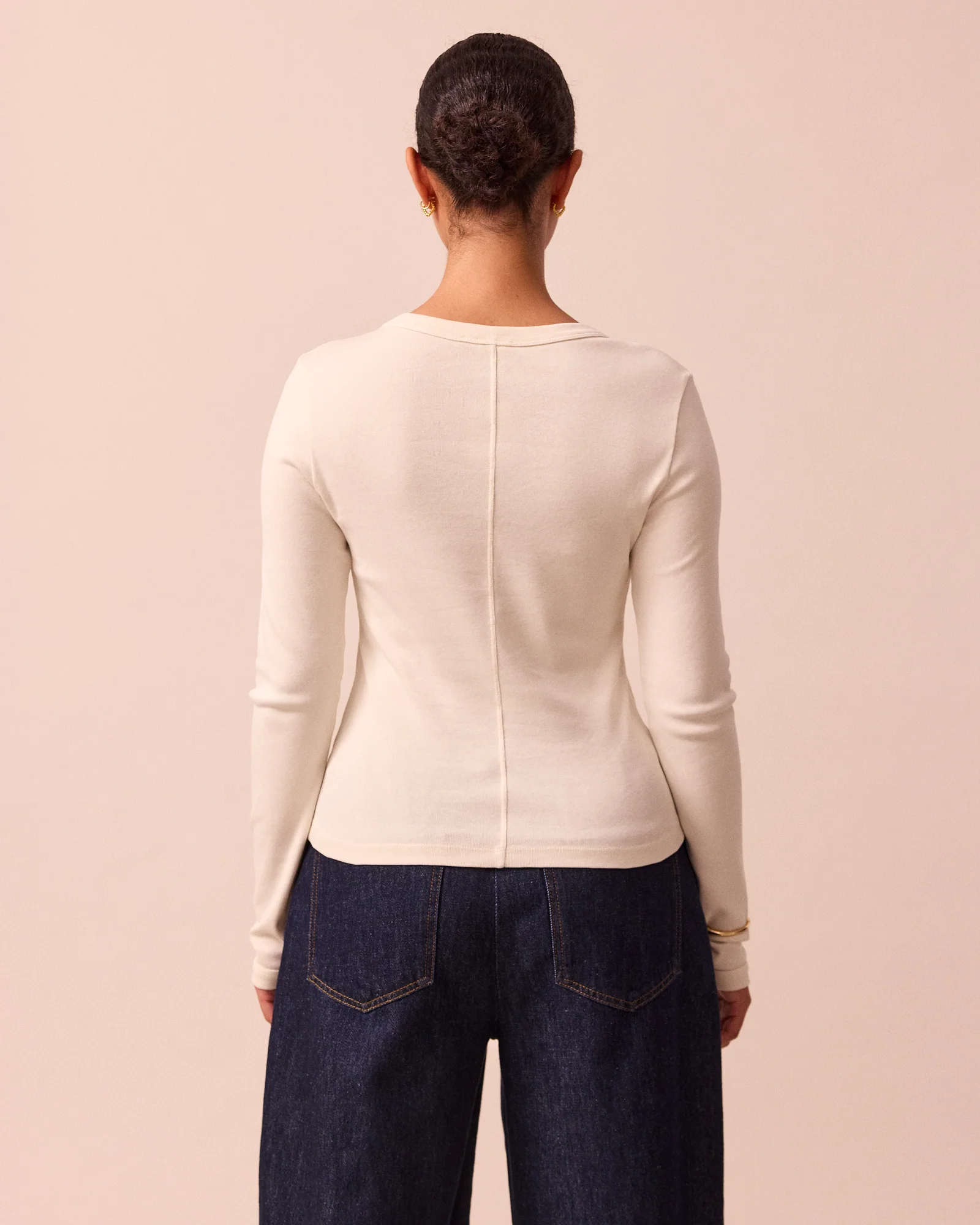 Lila Bone Jersey Top - Image 4