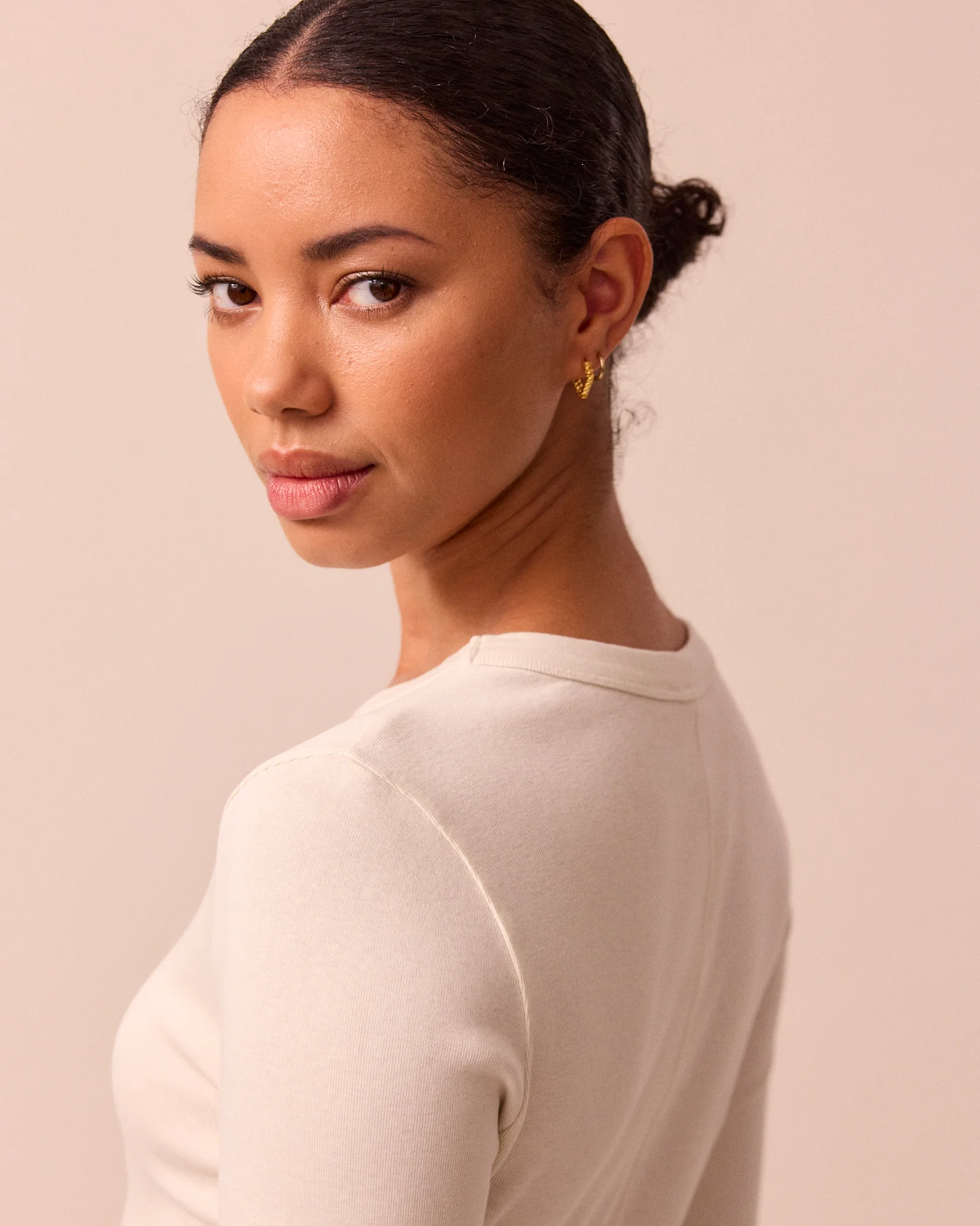 Lila Bone Jersey Top - Image 5