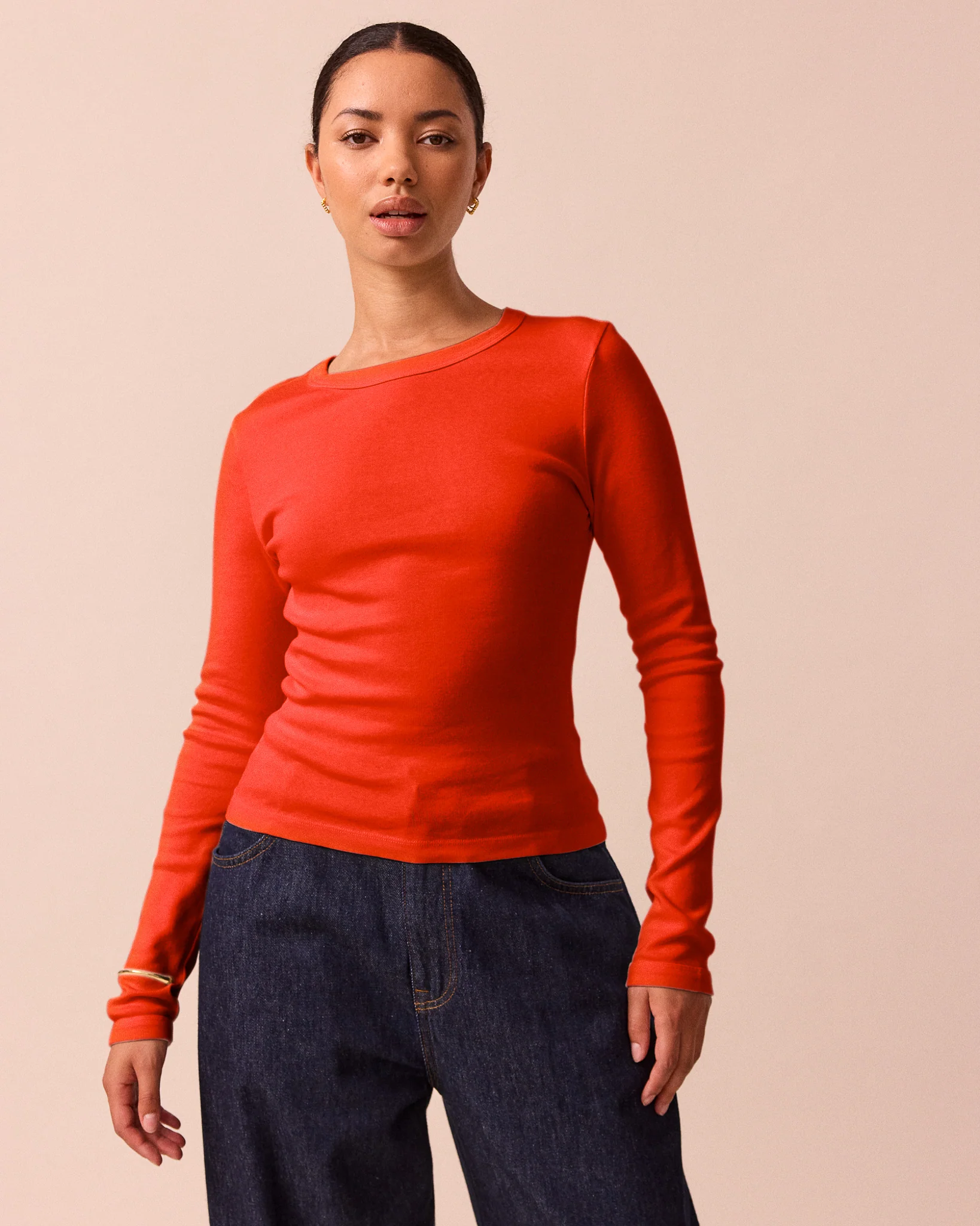 Lila Persimmon Jersey Top - Image 3