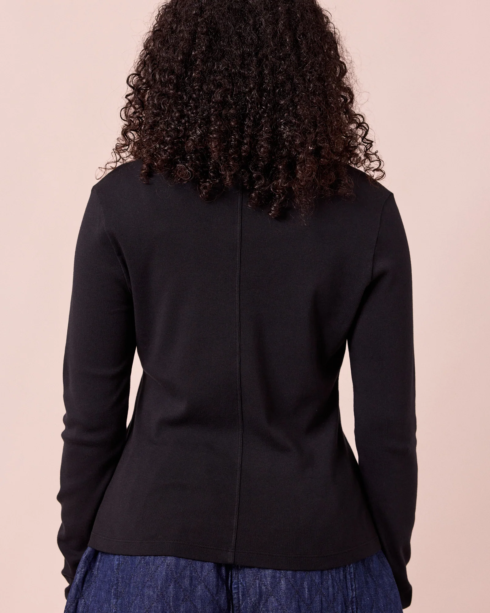 Lila True Black Jersey Top - Image 3