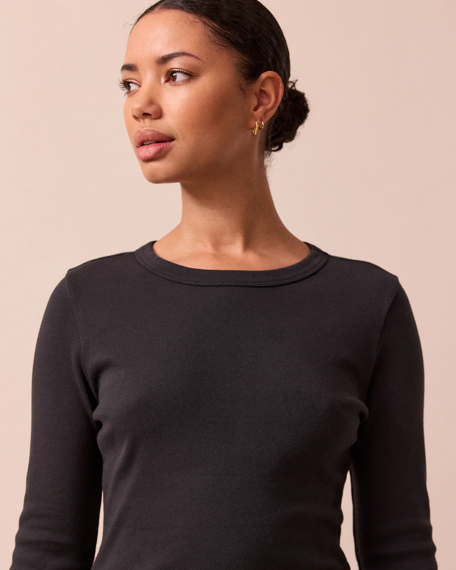 Lila Washed Black Jersey Top - Image 4