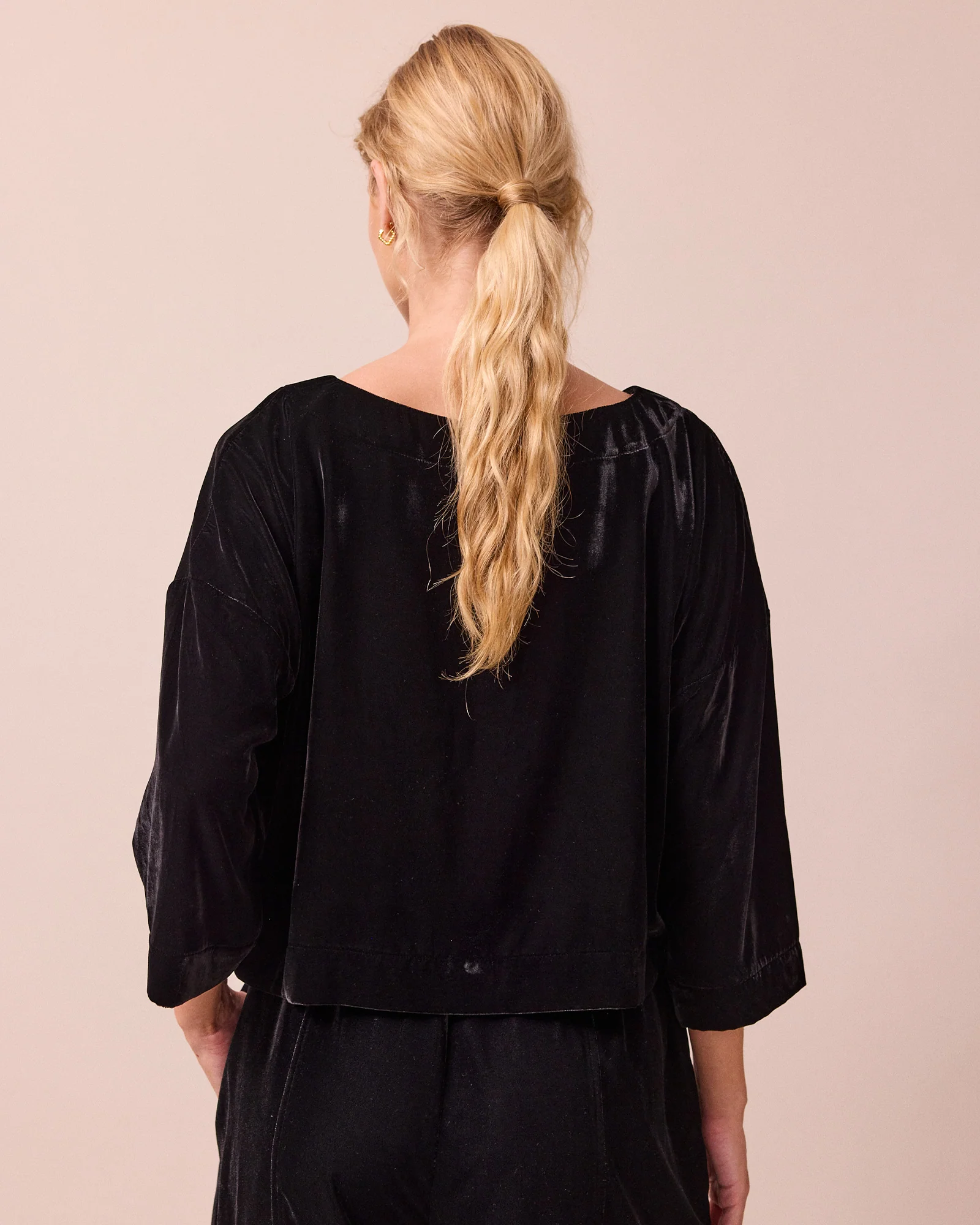 Lily Black Velvet Top - Image 4