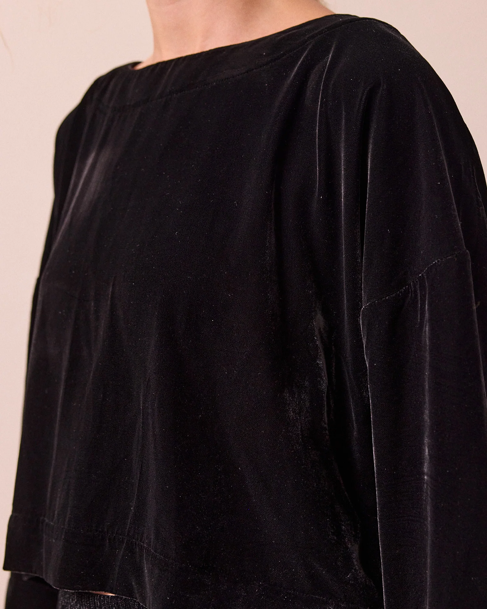 Lily Black Velvet Top - Image 5