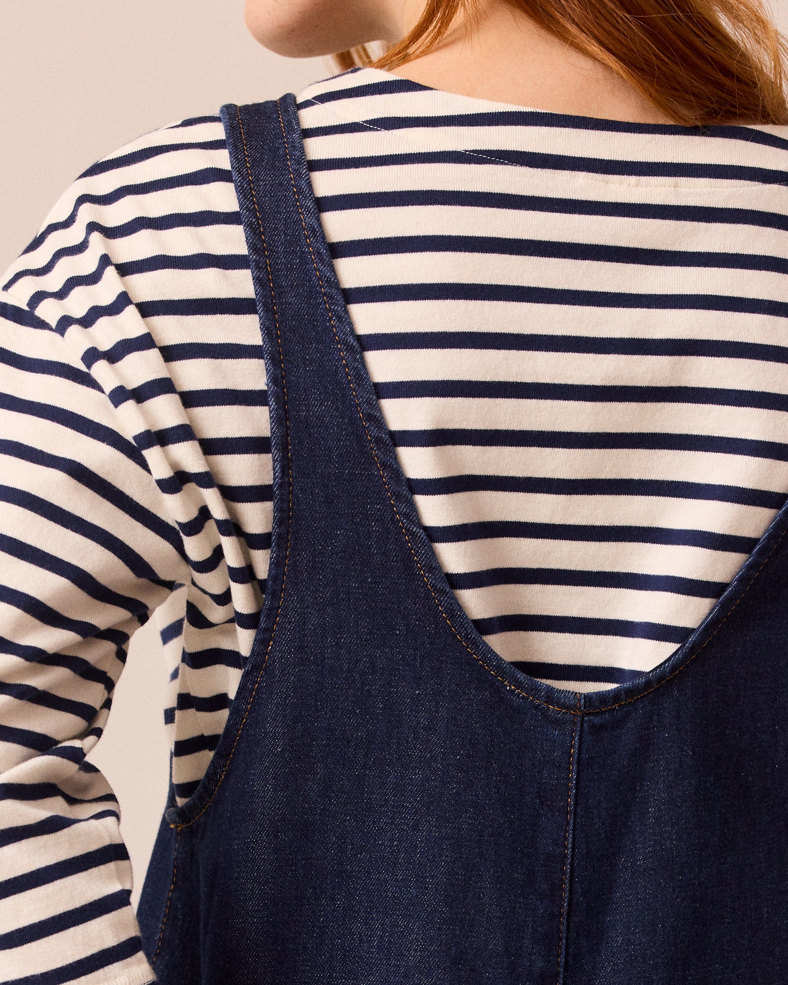 Lola Dark Wash Denim Jumpsuit - Image 4