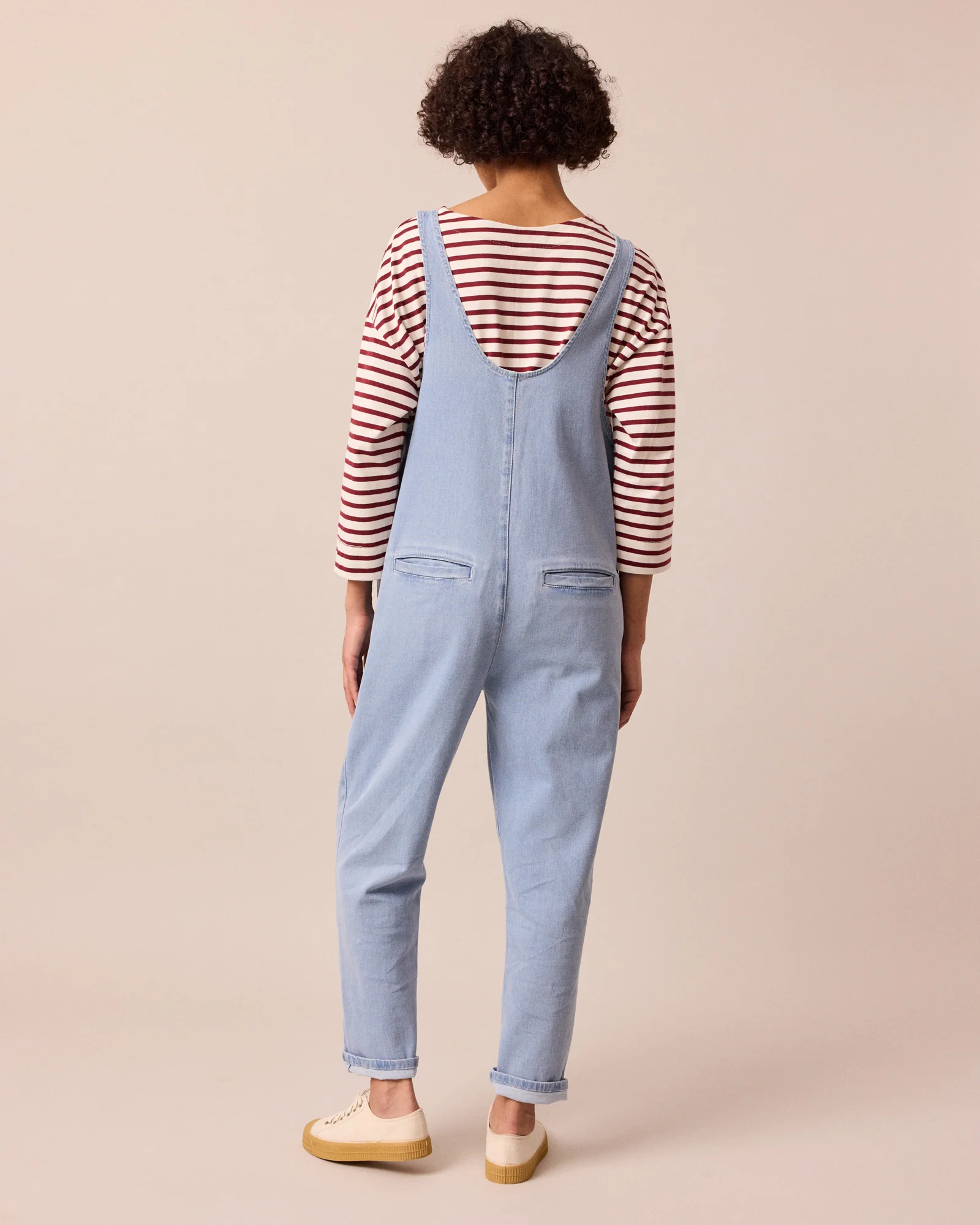 Lola Light Blue Denim Jumpsuit - Image 5