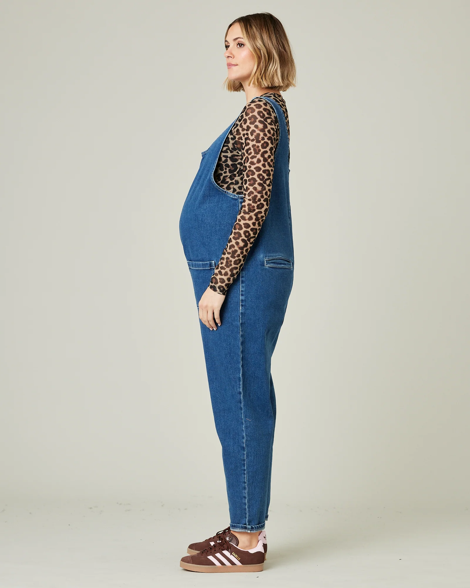Lola Mid Blue Denim Jumpsuit - Image 11