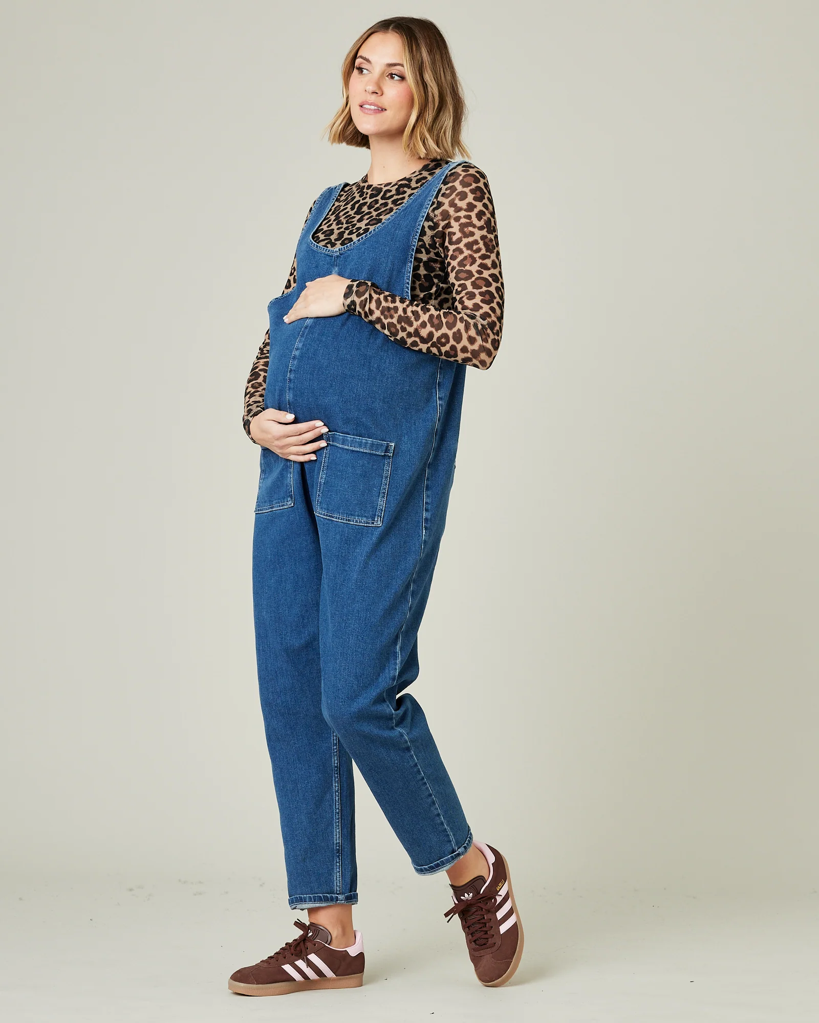 Lola Mid Blue Denim Jumpsuit - Image 7