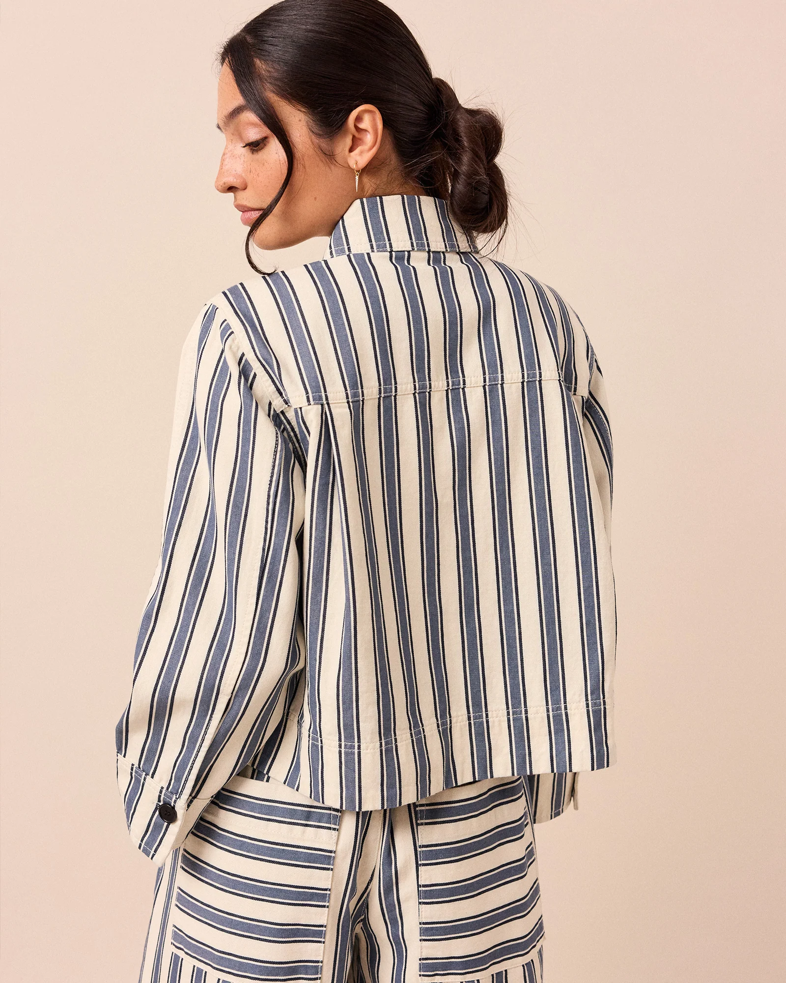 Lotta Sailor Stripe Denim Jacket - Image 5