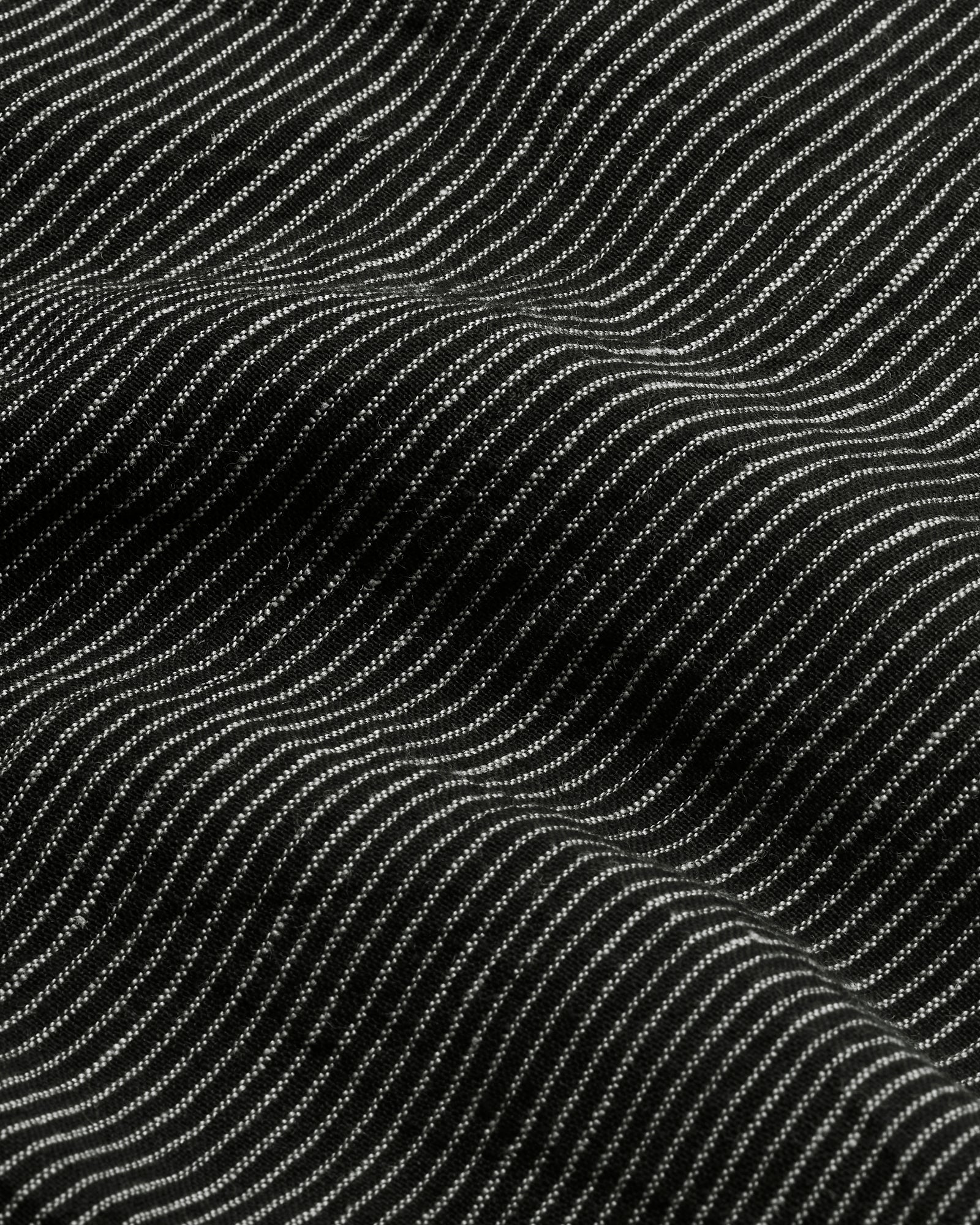 Mabel Black & Ecru Pencil Stripe Linen Trousers - Image 5