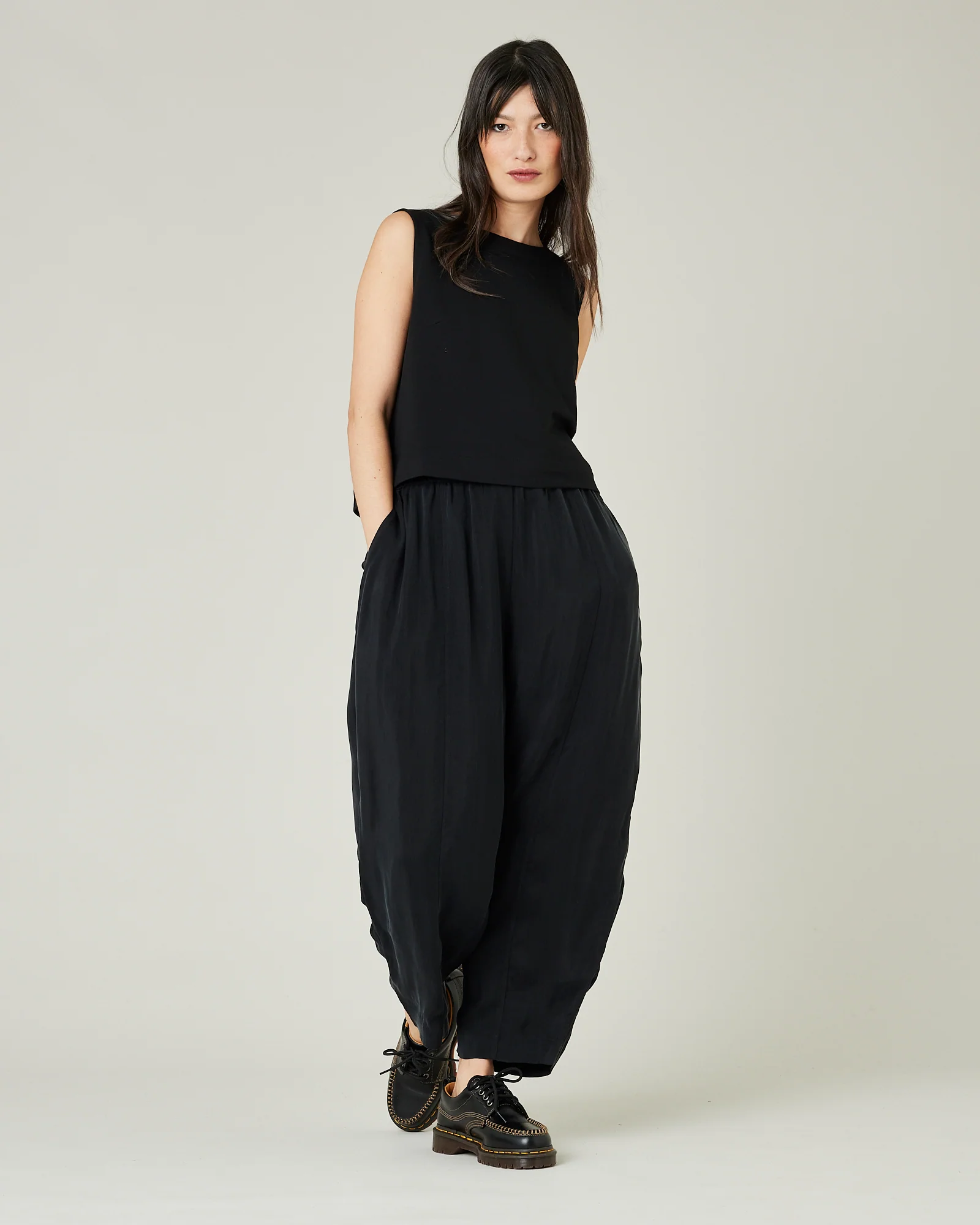 Mabel Cupro Trouser - Black - Image 10