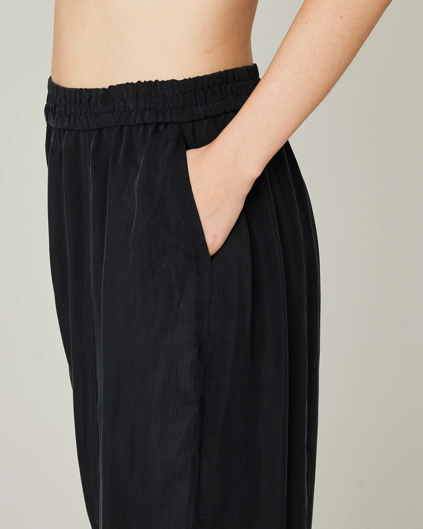 Mabel Cupro Trouser - Black - Image 11