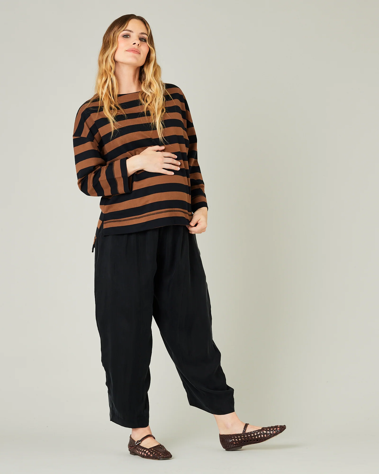 Mabel Cupro Trouser - Black - Image 17