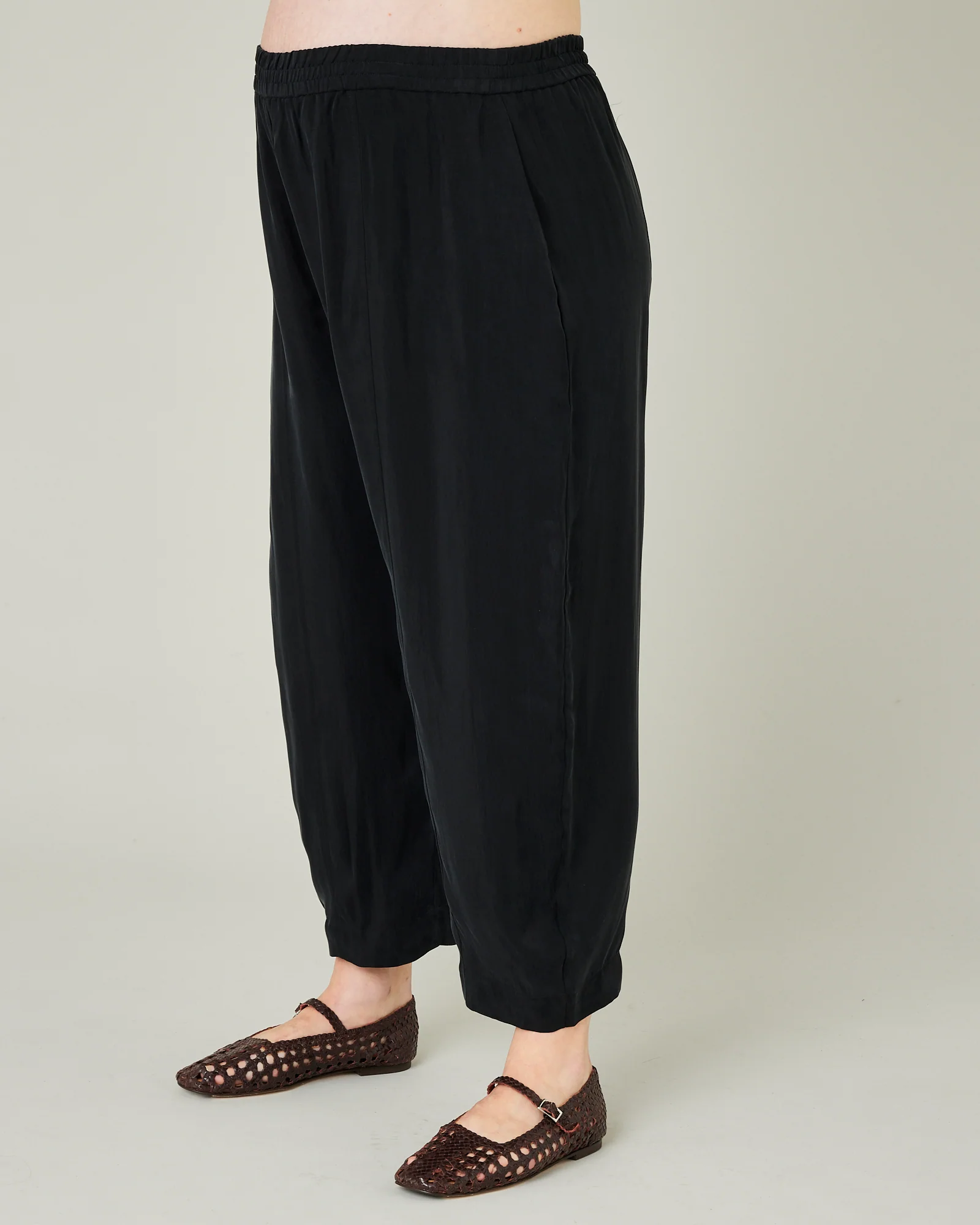 Mabel Cupro Trouser - Black - Image 19