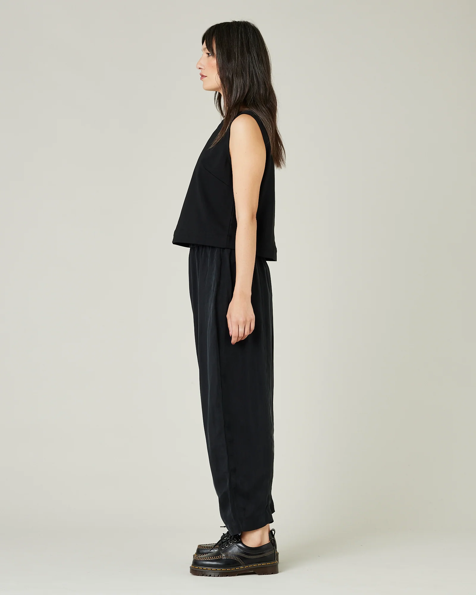 Mabel Cupro Trouser - Black - Image 6