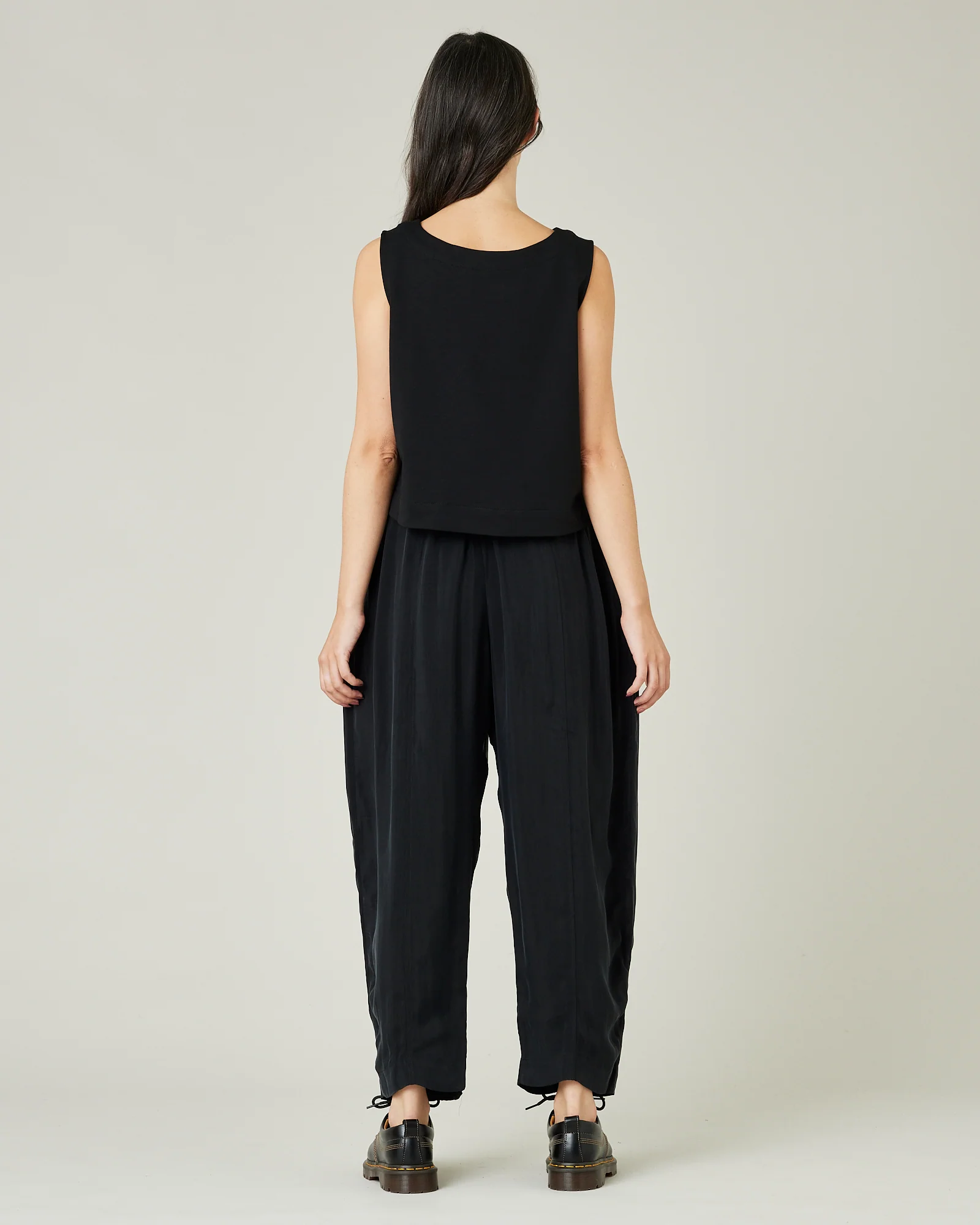 Mabel Cupro Trouser - Black - Image 7