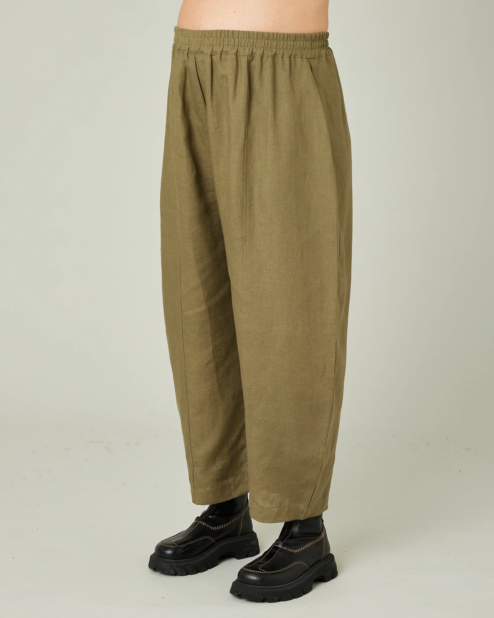 Mabel - Khaki Linen Trousers - Image 14