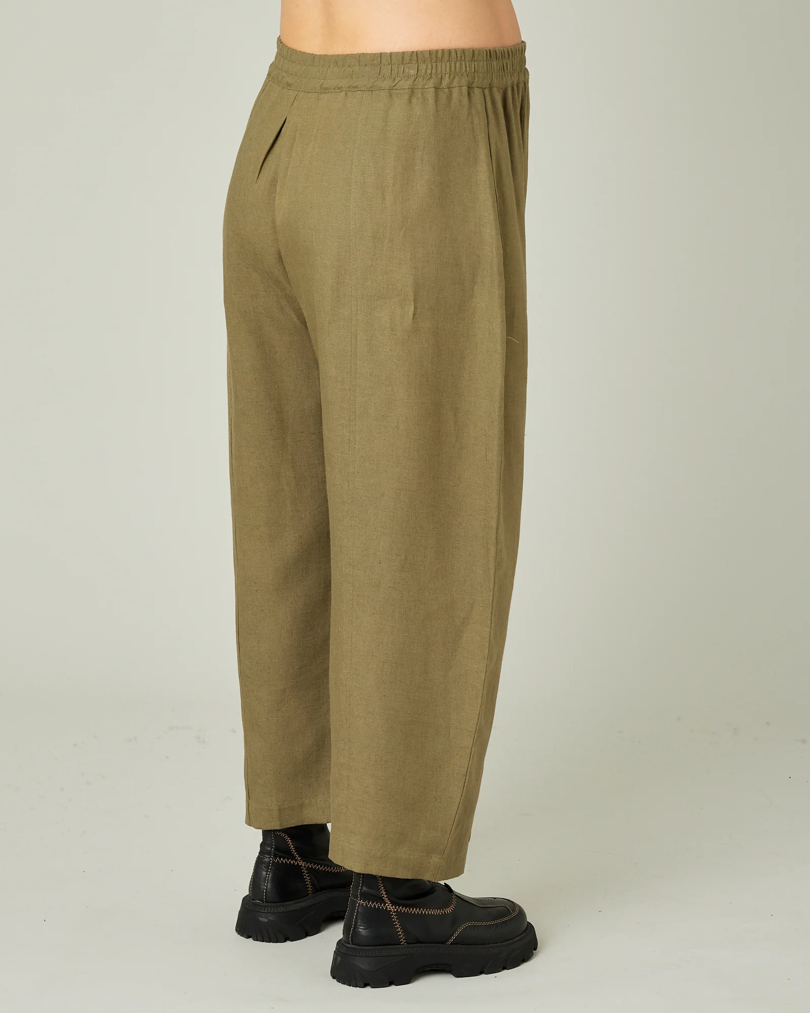 Mabel - Khaki Linen Trousers - Image 16