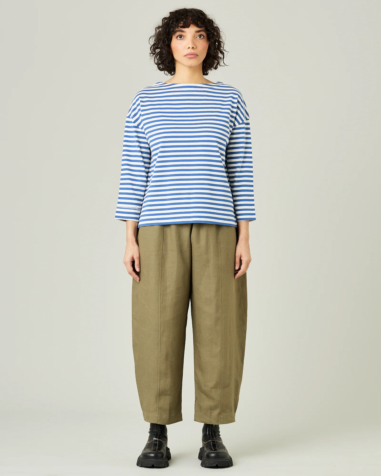 Mabel - Khaki Linen Trousers - Image 5