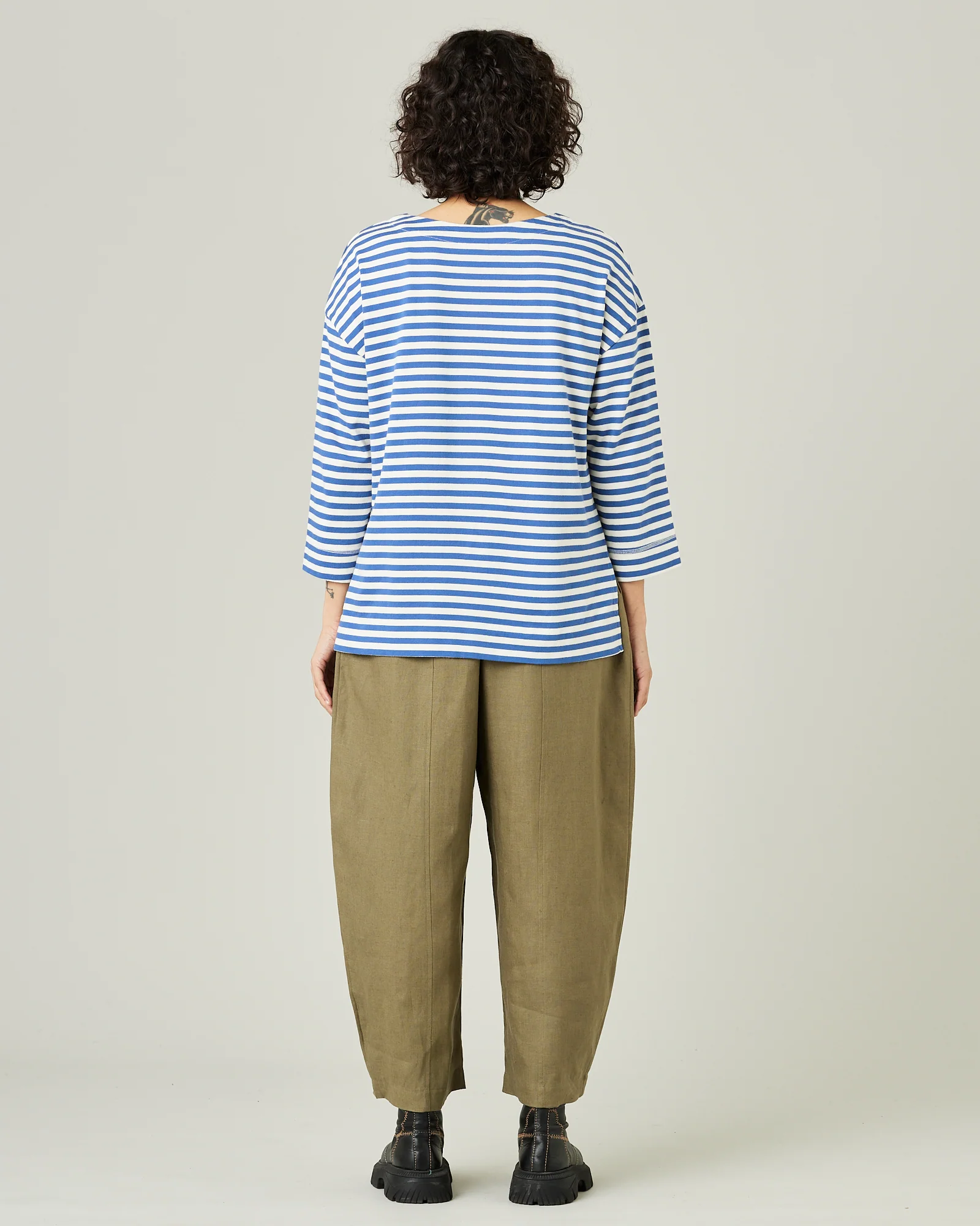 Mabel - Khaki Linen Trousers - Image 7