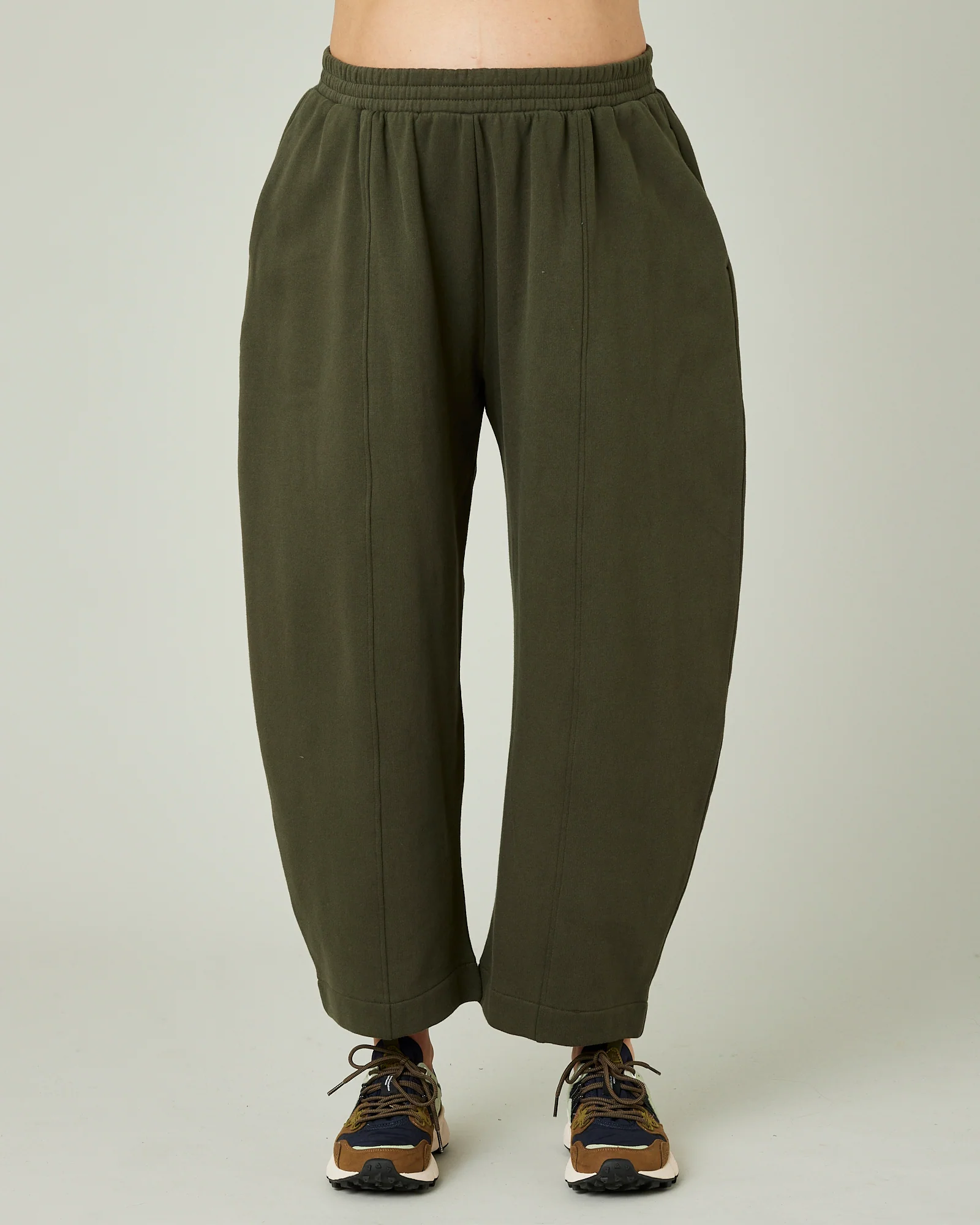 Mabel Olive Fleeceback Jersey Trousers - Image 12