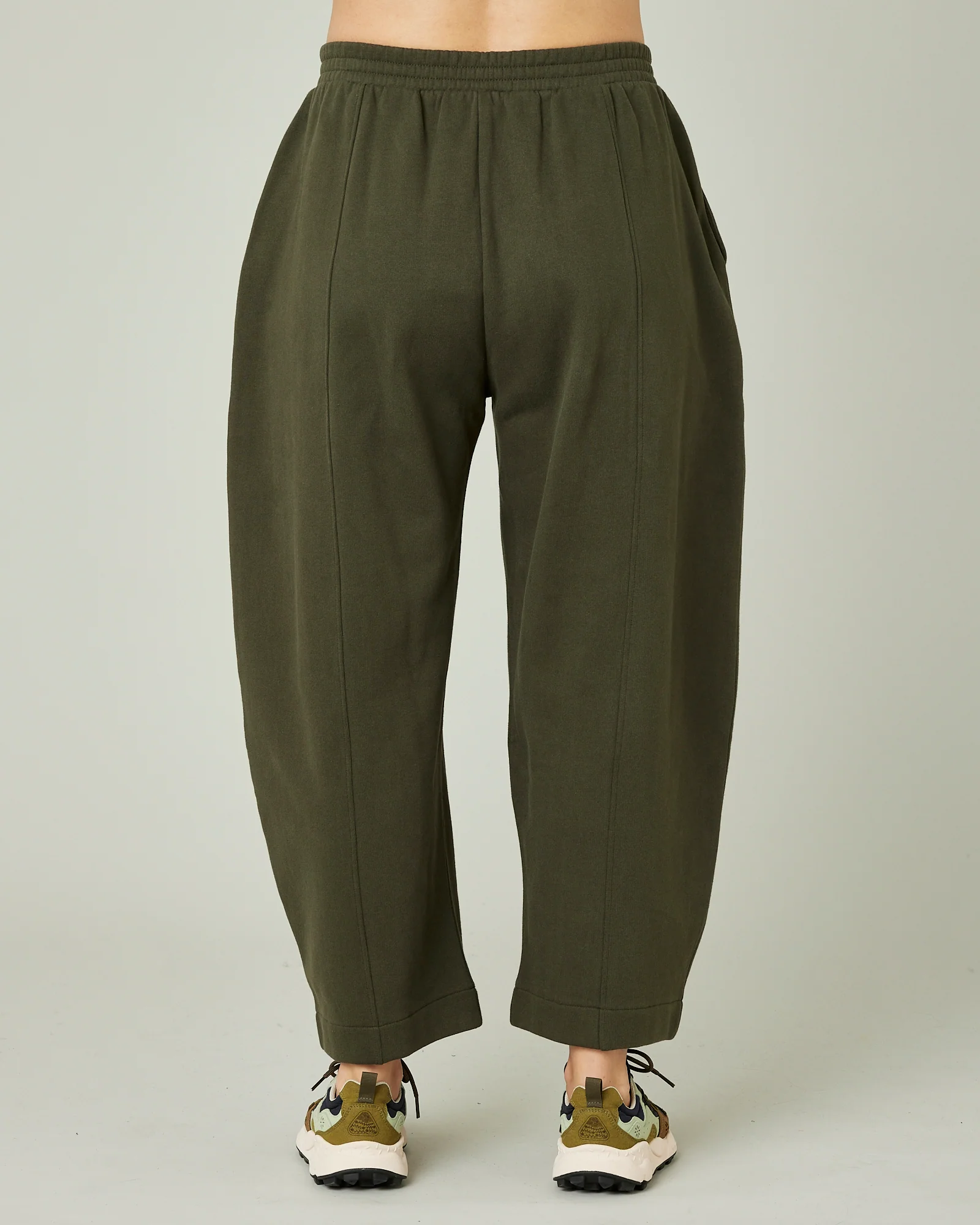 Mabel Olive Fleeceback Jersey Trousers - Image 14