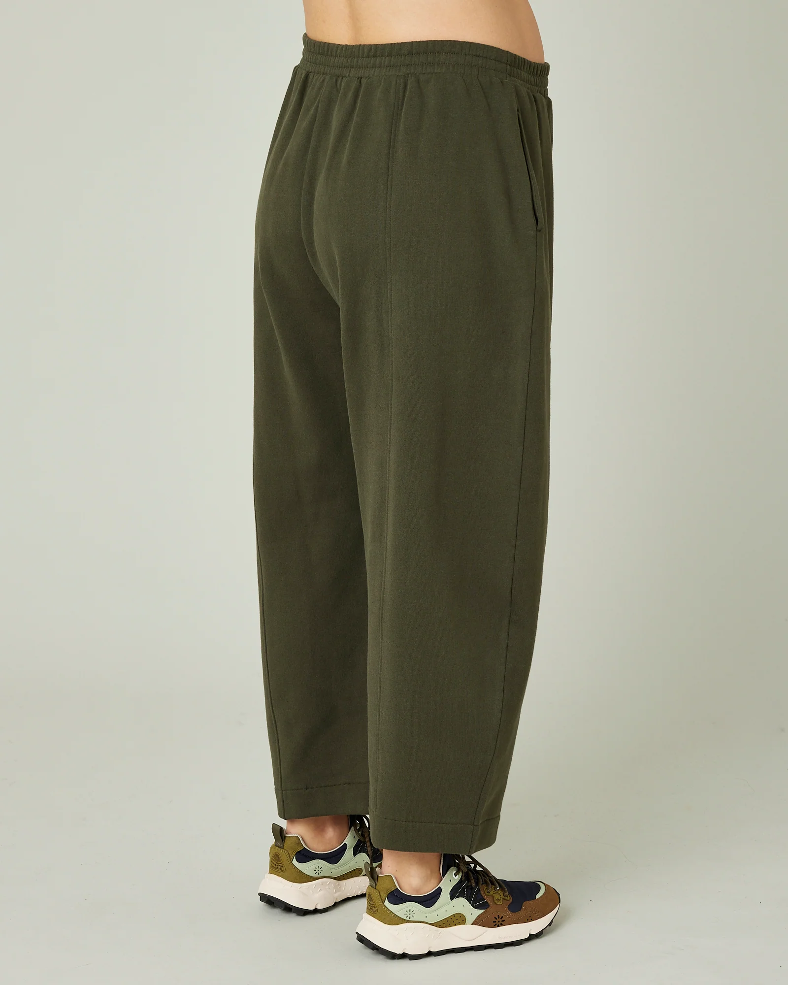 Mabel Olive Fleeceback Jersey Trousers - Image 15