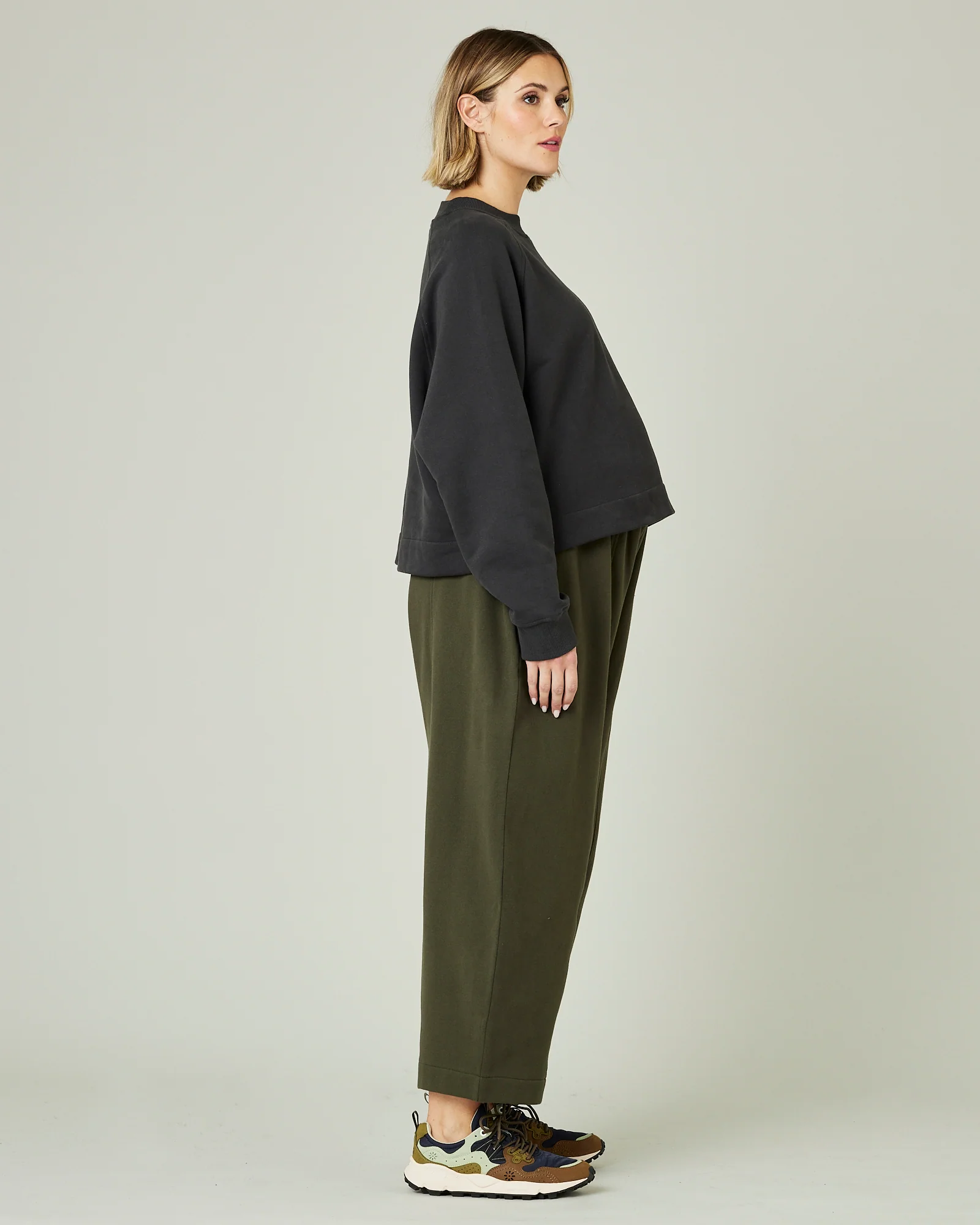 Mabel Olive Fleeceback Jersey Trousers - Image 18