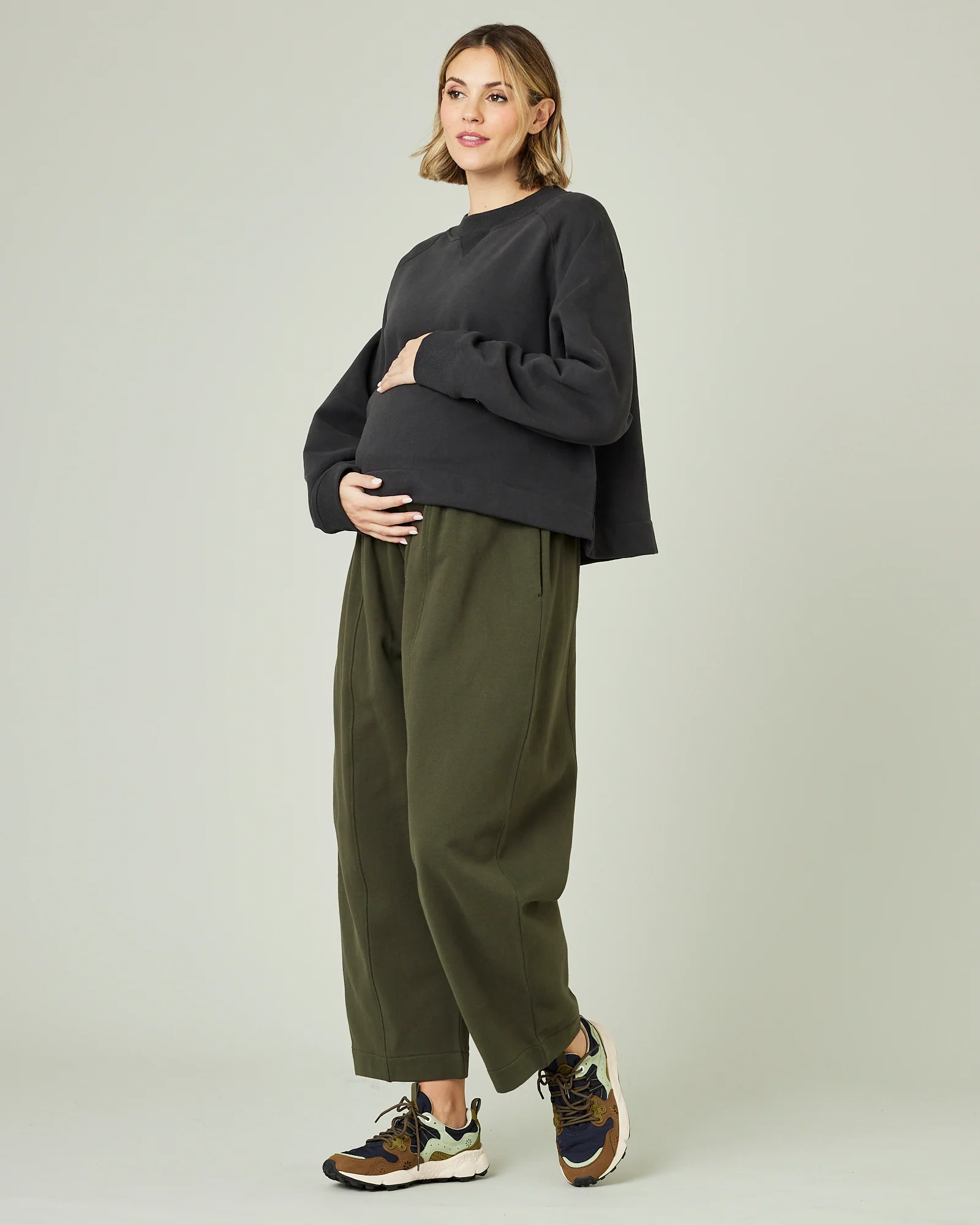 Mabel Olive Fleeceback Jersey Trousers - Image 21